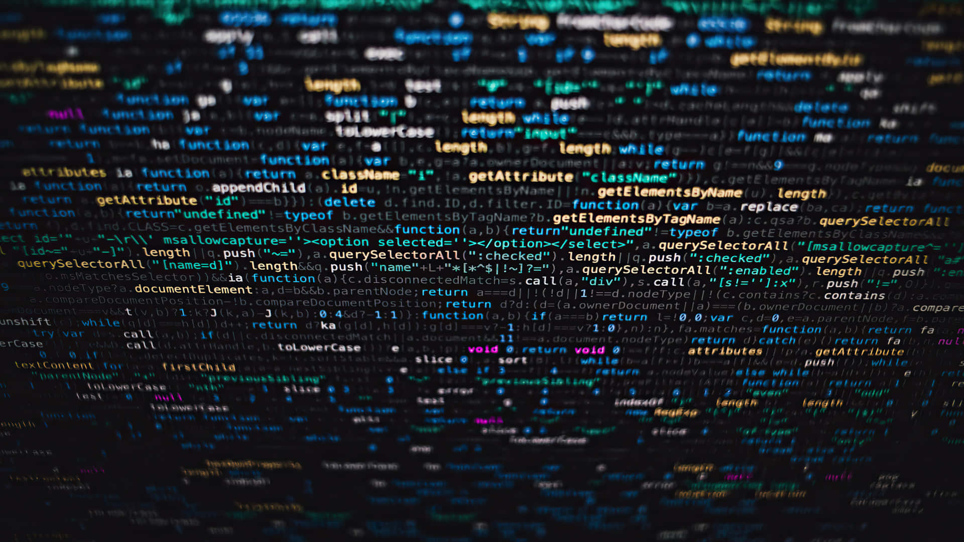 1920x1080 HD Coding, glowing code, blue green, Full HD Desktop Wallpaper