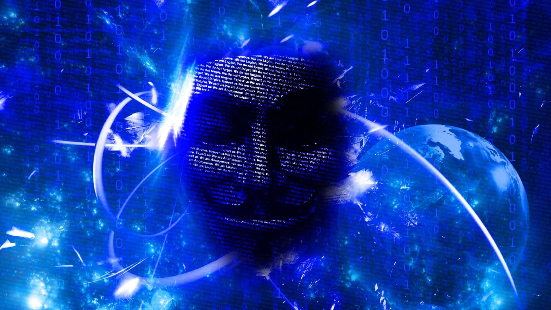 1920x1080 HD Coding, glowing blue digital globe, binary code, Full HD Desktop Wallpaper