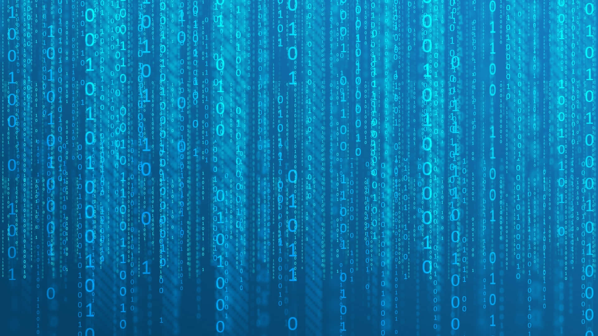 1920x1080, HD Coding, glowing blue binary code, Full HD Desktop Wallpaper