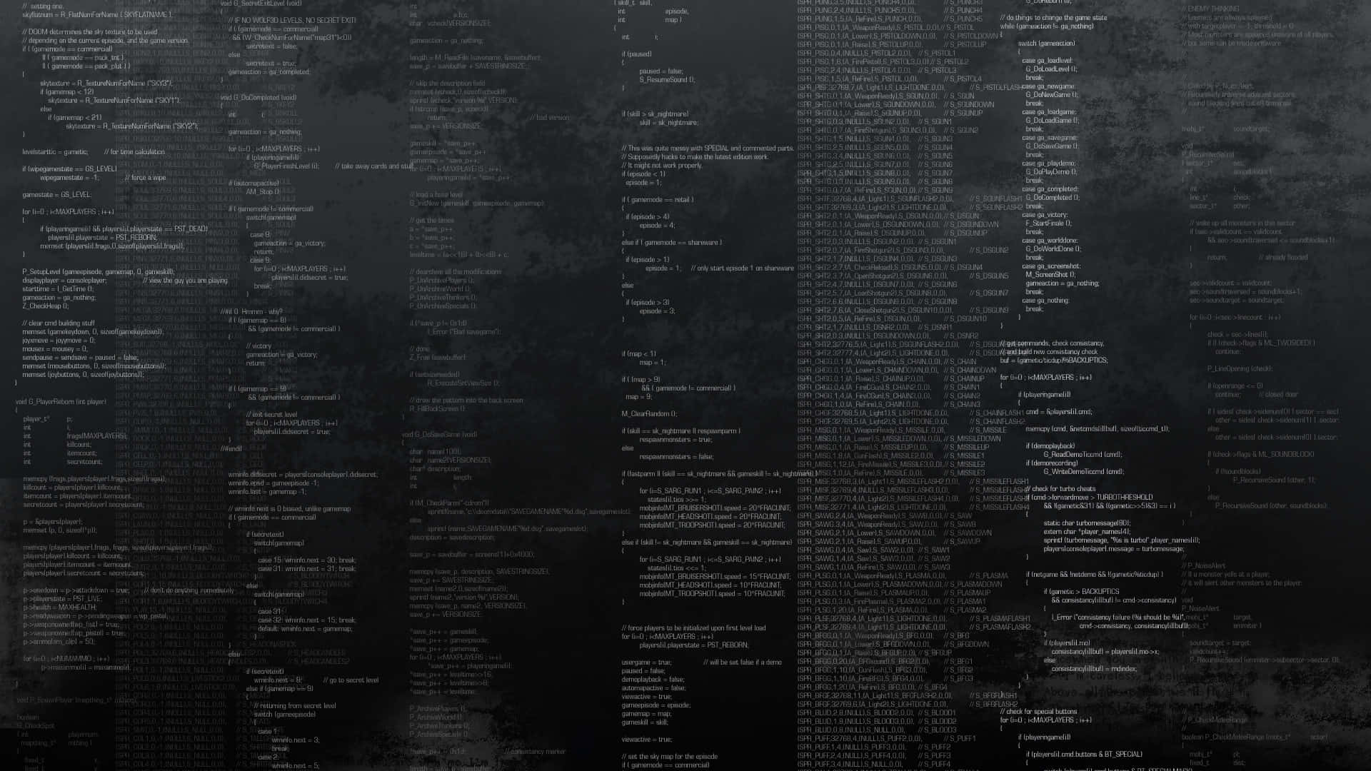 1920x1080 HD Coding, glowing white computer code, cascading lines, Full HD Desktop Wallpaper