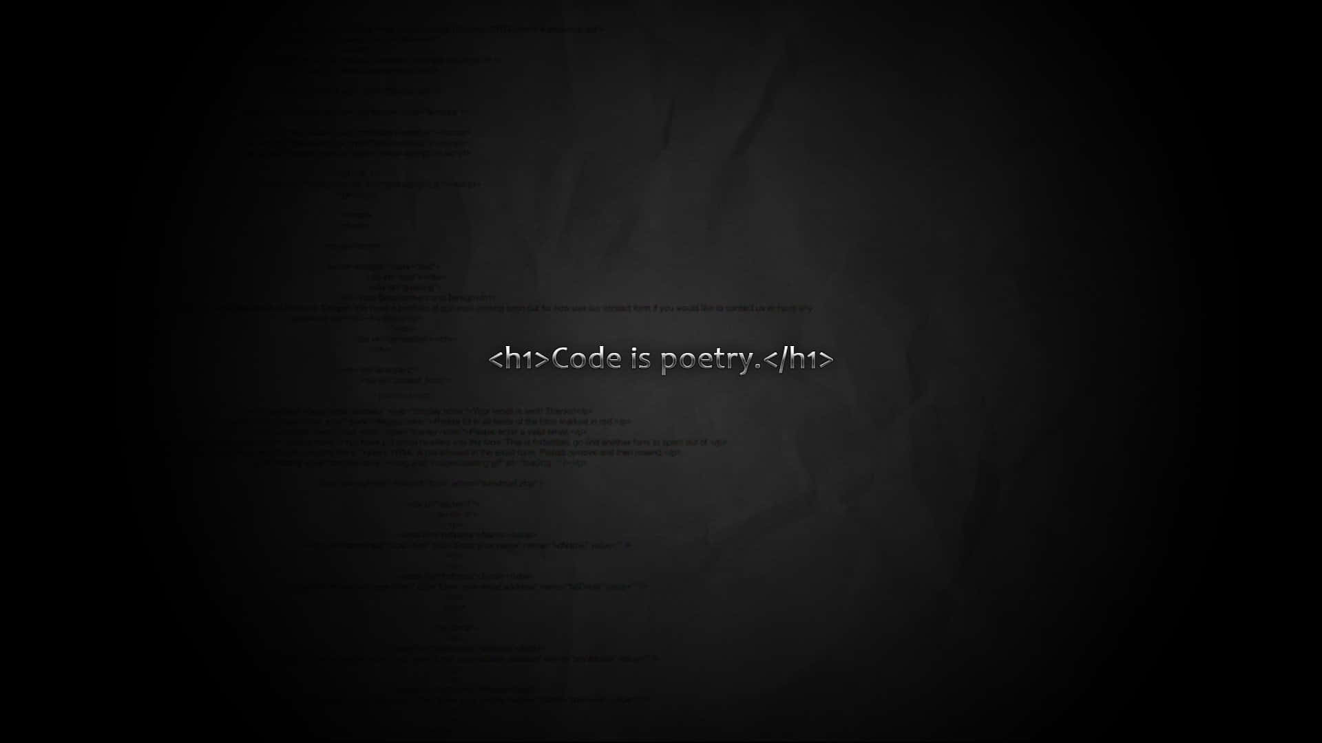 1920x1080 HD Coding, Code is poetry, glowing text, Full HD Desktop Wallpaper