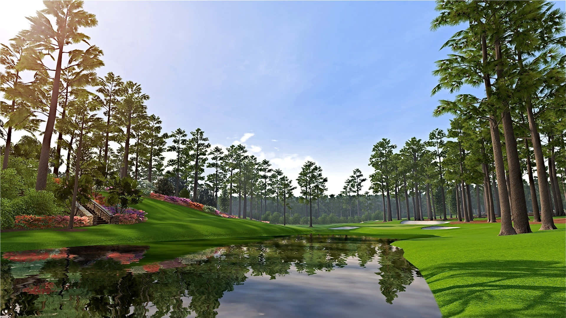 1920x1080 HD Golf, golf course, lush green fairways, Full HD Desktop Wallpaper