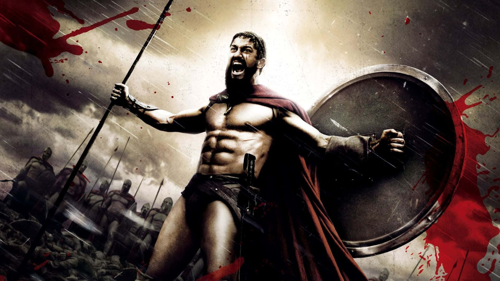 1920x1080 HD Movie, red cape, spear, Full HD Desktop Wallpaper