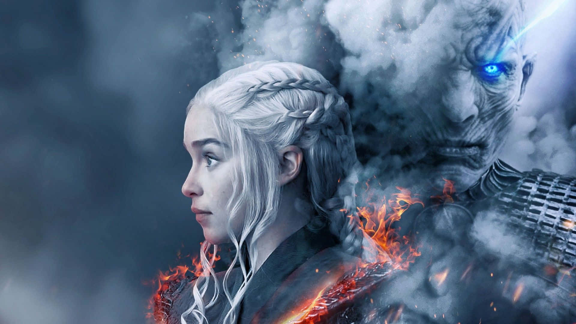 1920x1080 HD Movie, braided white hair, ice zombie, Full HD Desktop Wallpaper
