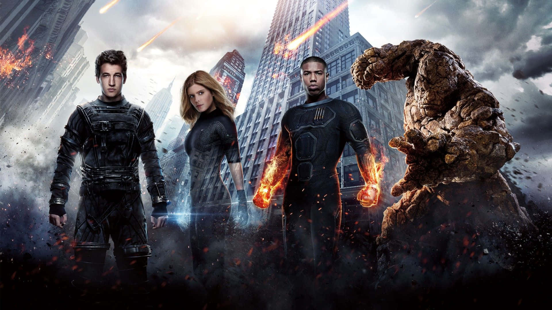 1920x1080 HD Movie, burning cityscape, meteors, Full HD Desktop Wallpaper