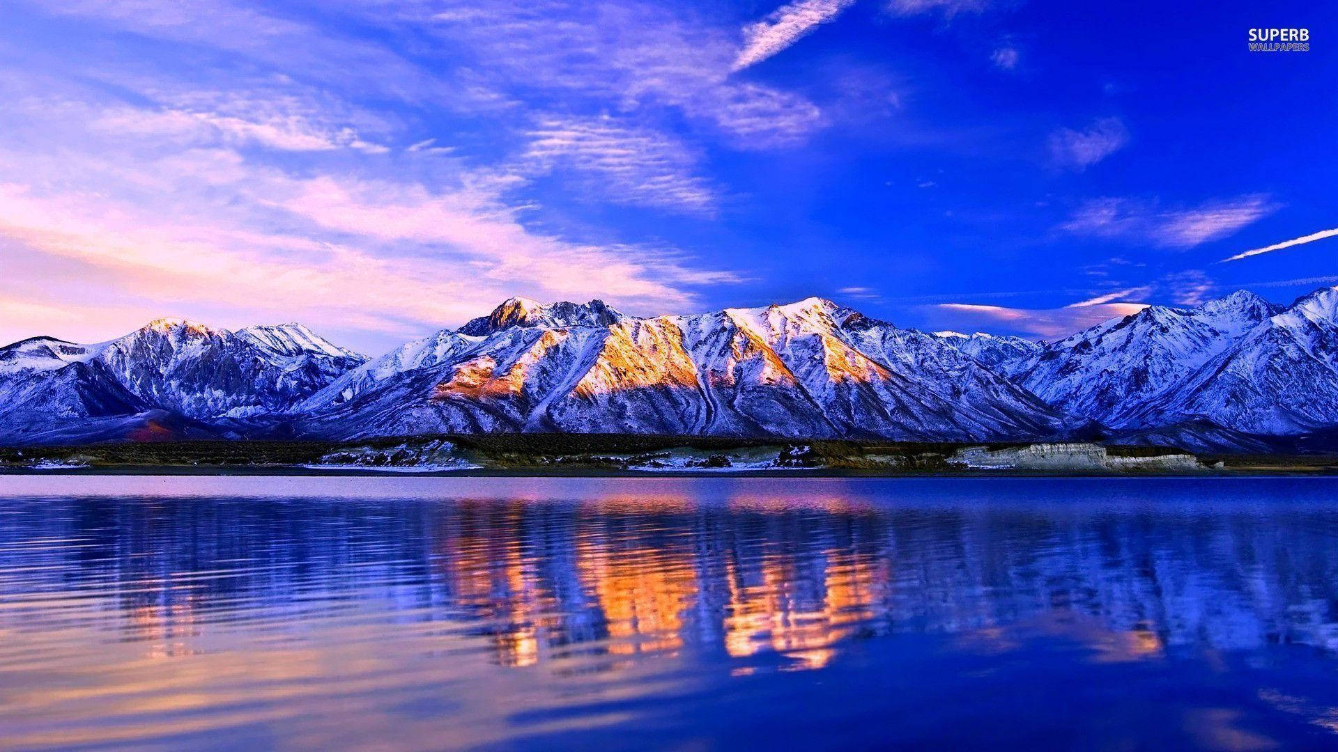 1920x1080, winter desktop theme, snowcapped mountains, Full HD Desktop Wallpaper