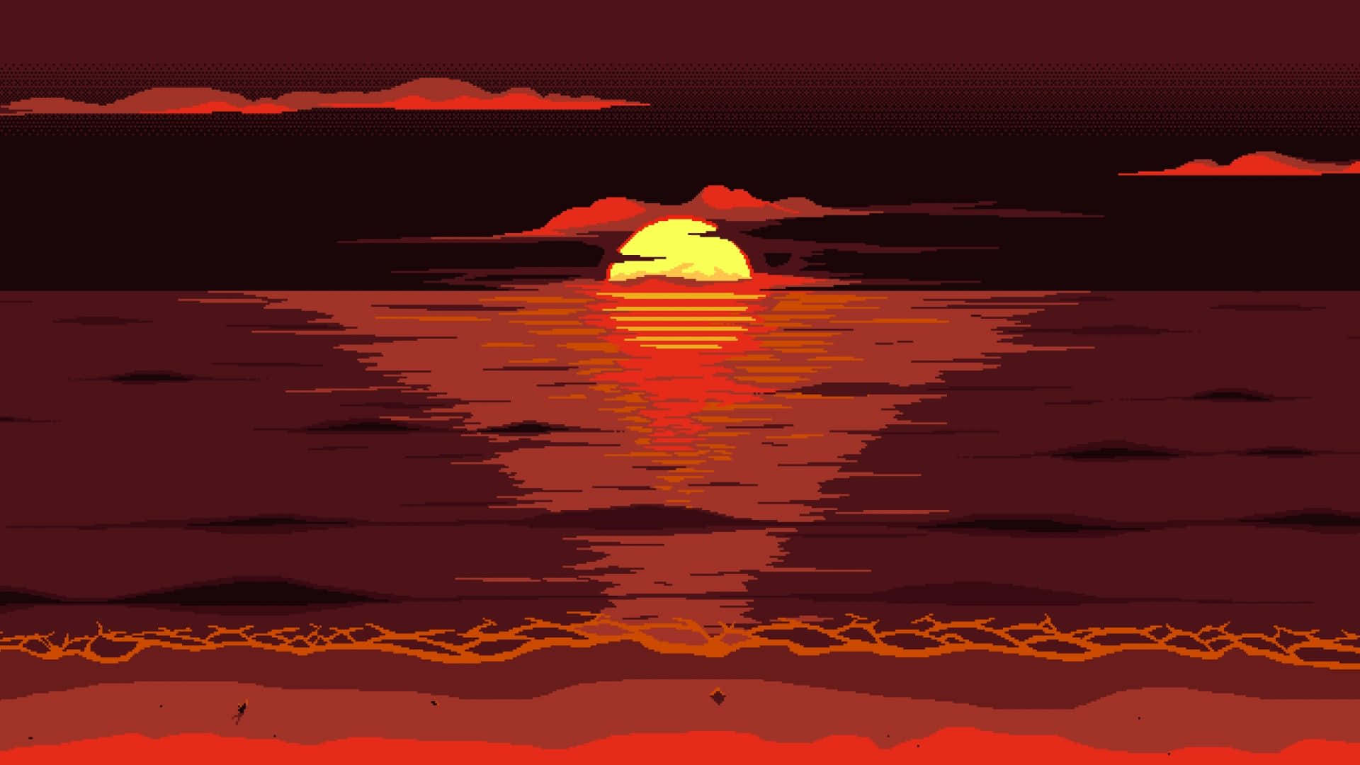 1920x1080, Red Sea, sunset, Full HD Desktop Wallpaper