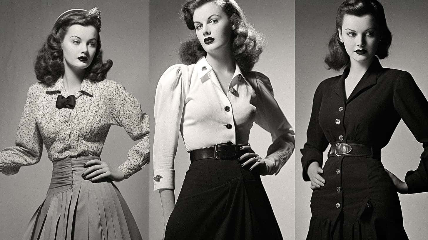 1940s women fashion trio, vintage Hollywood actresses, 1940s fashion, HD Desktop Wallpaper