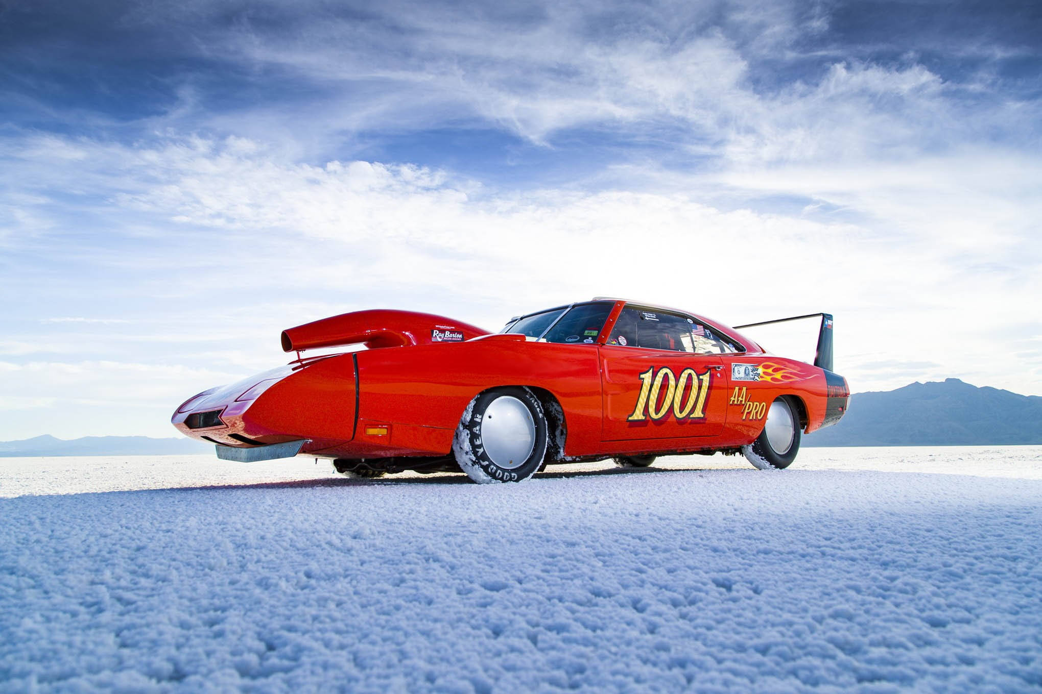 1969 Dodge Charger, vibrant red, number 1001, Full HD Desktop Wallpaper