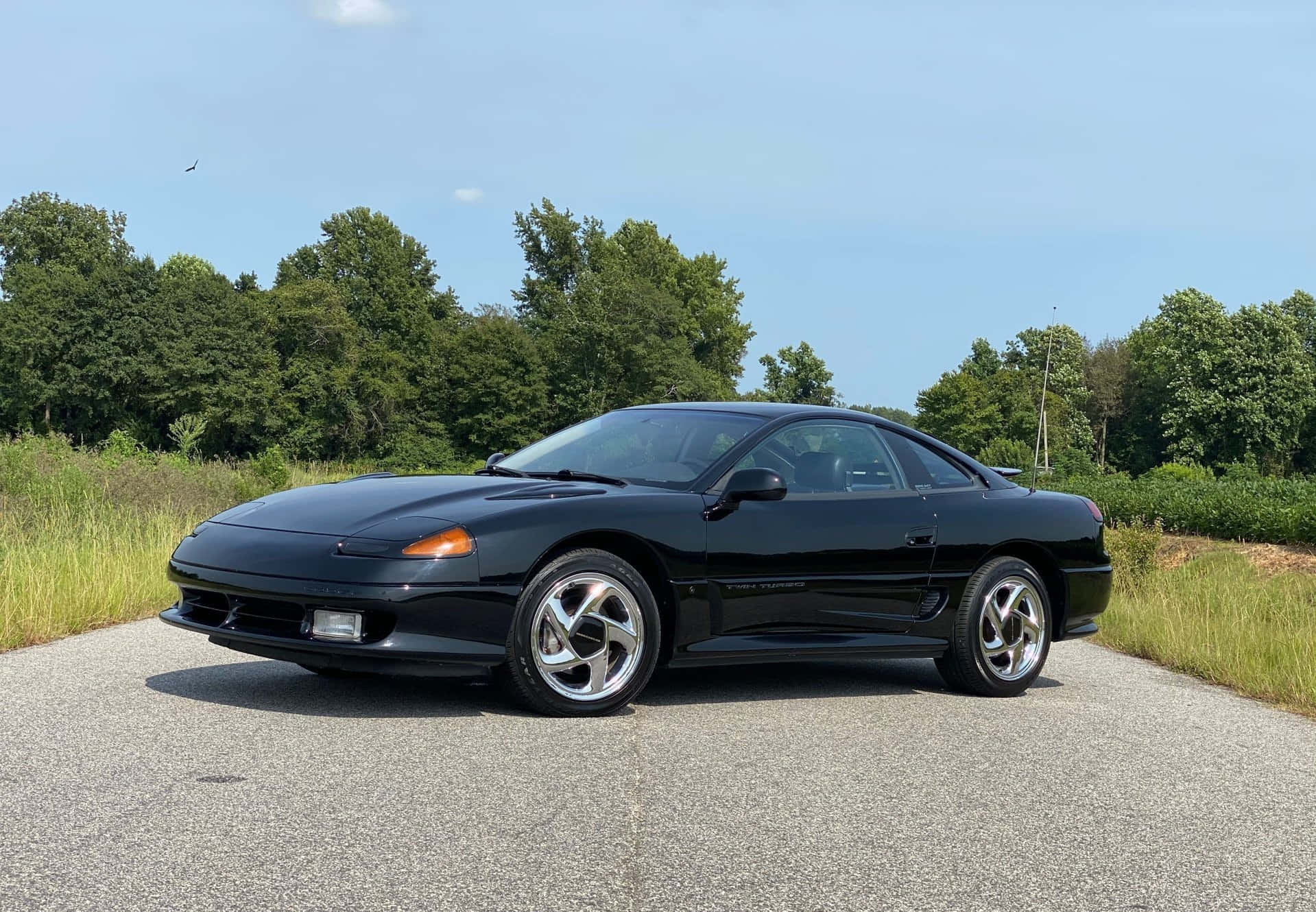 1991 Dodge Stealth, black, gravel road, HD Desktop Wallpaper