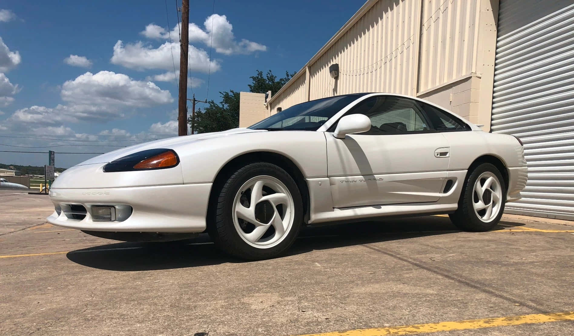1991 Dodge Stealth, white, warehouse, HD Desktop Wallpaper