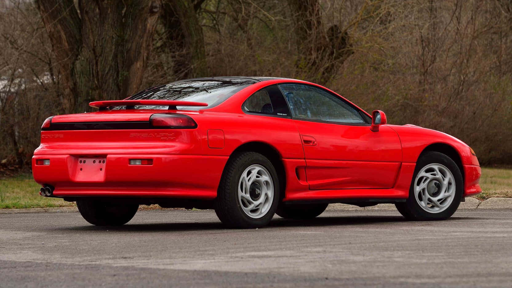 1991 Dodge Stealth, vibrant red, sports car, HD Desktop Wallpaper
