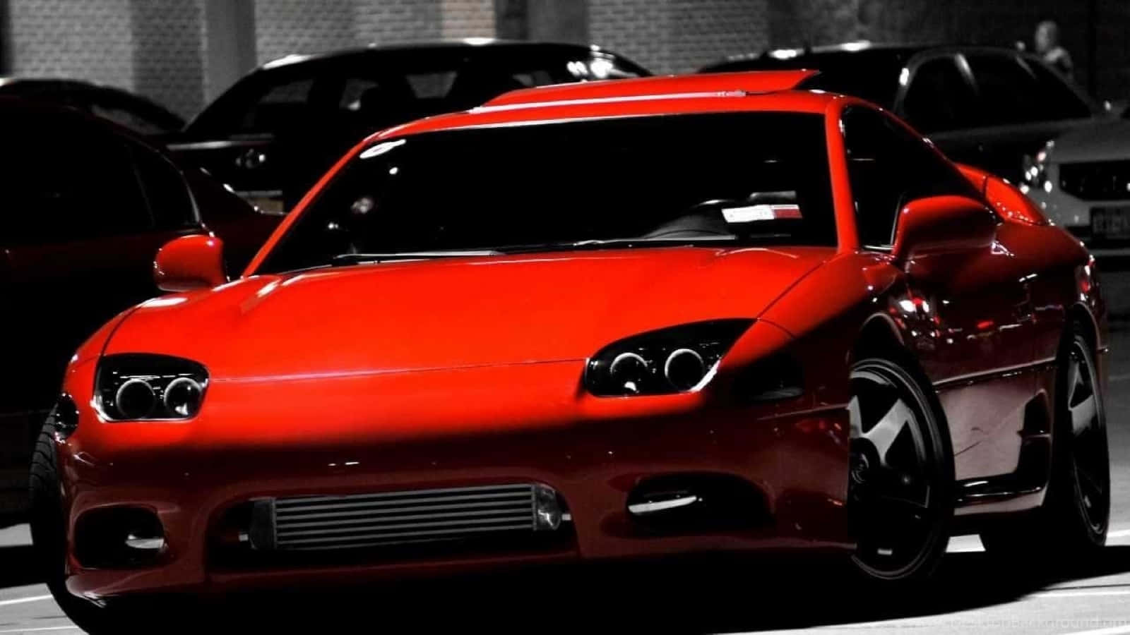 1991 Dodge Stealth, vibrant red, sleek curves, HD Desktop Wallpaper
