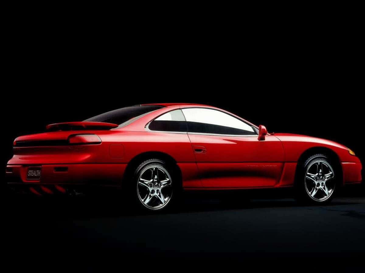 1991 Dodge Stealth, glossy red, black roof, SD Desktop Wallpaper
