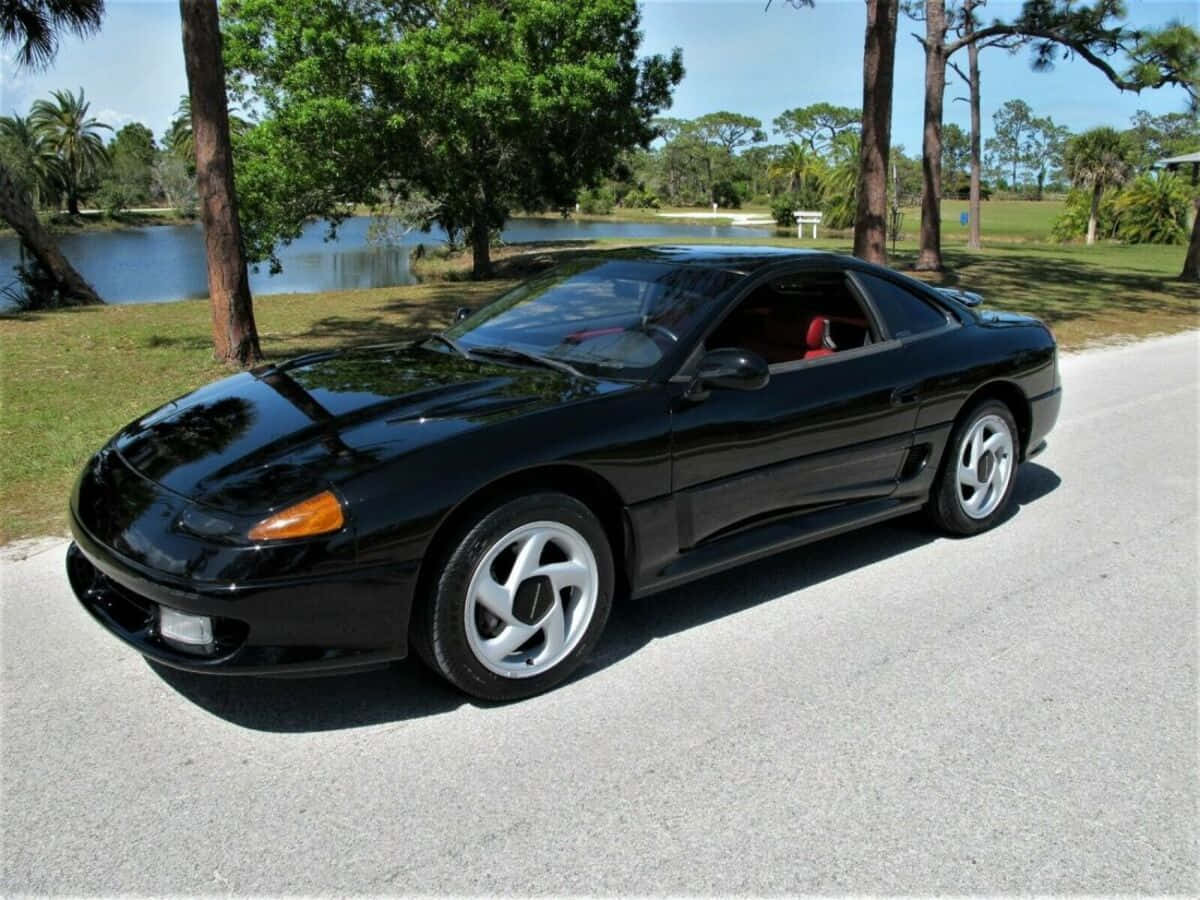 1991 Dodge Stealth, black, sunlight, SD Desktop Wallpaper