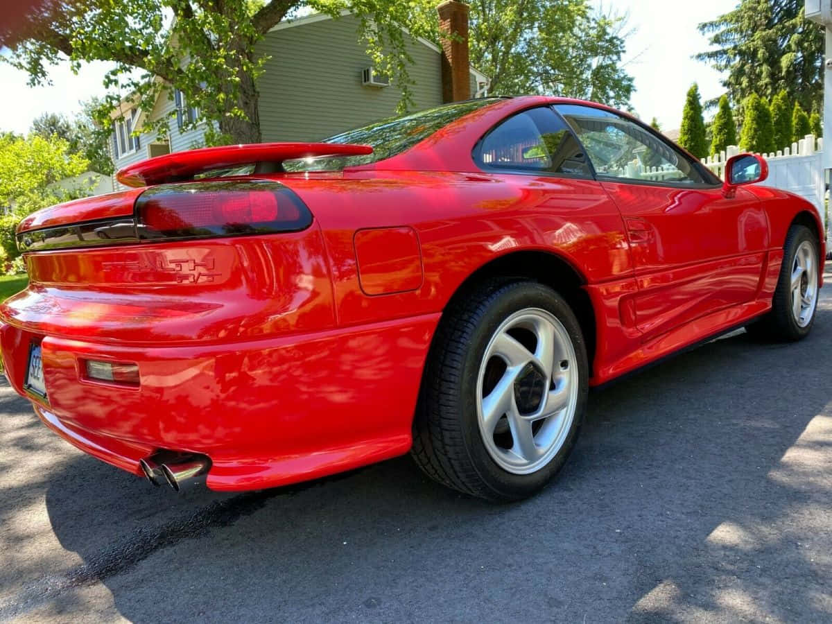 1991 Dodge Stealth, striking red, glossy red, SD Desktop Wallpaper