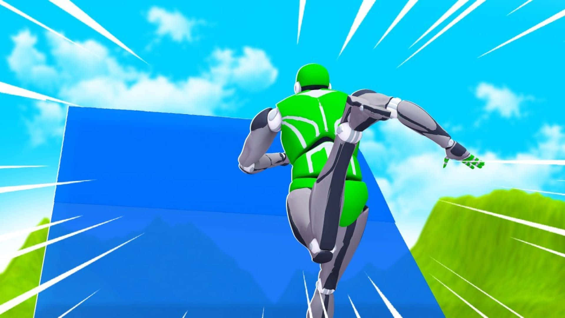 1v1lol, green, silver, Full HD Desktop Wallpaper