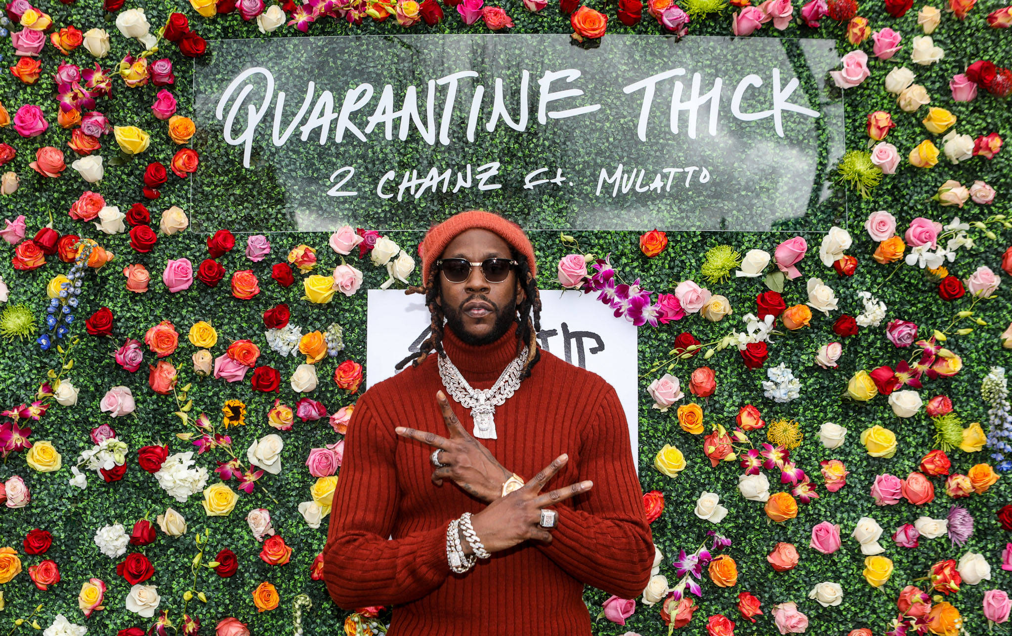 2 Chainz, red sweater, beanie, Full HD Desktop Wallpaper