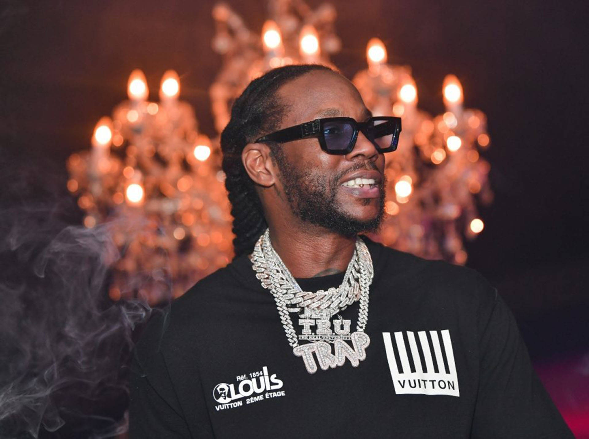 2 Chainz, sunglasses, diamond chains, Full HD Desktop Wallpaper