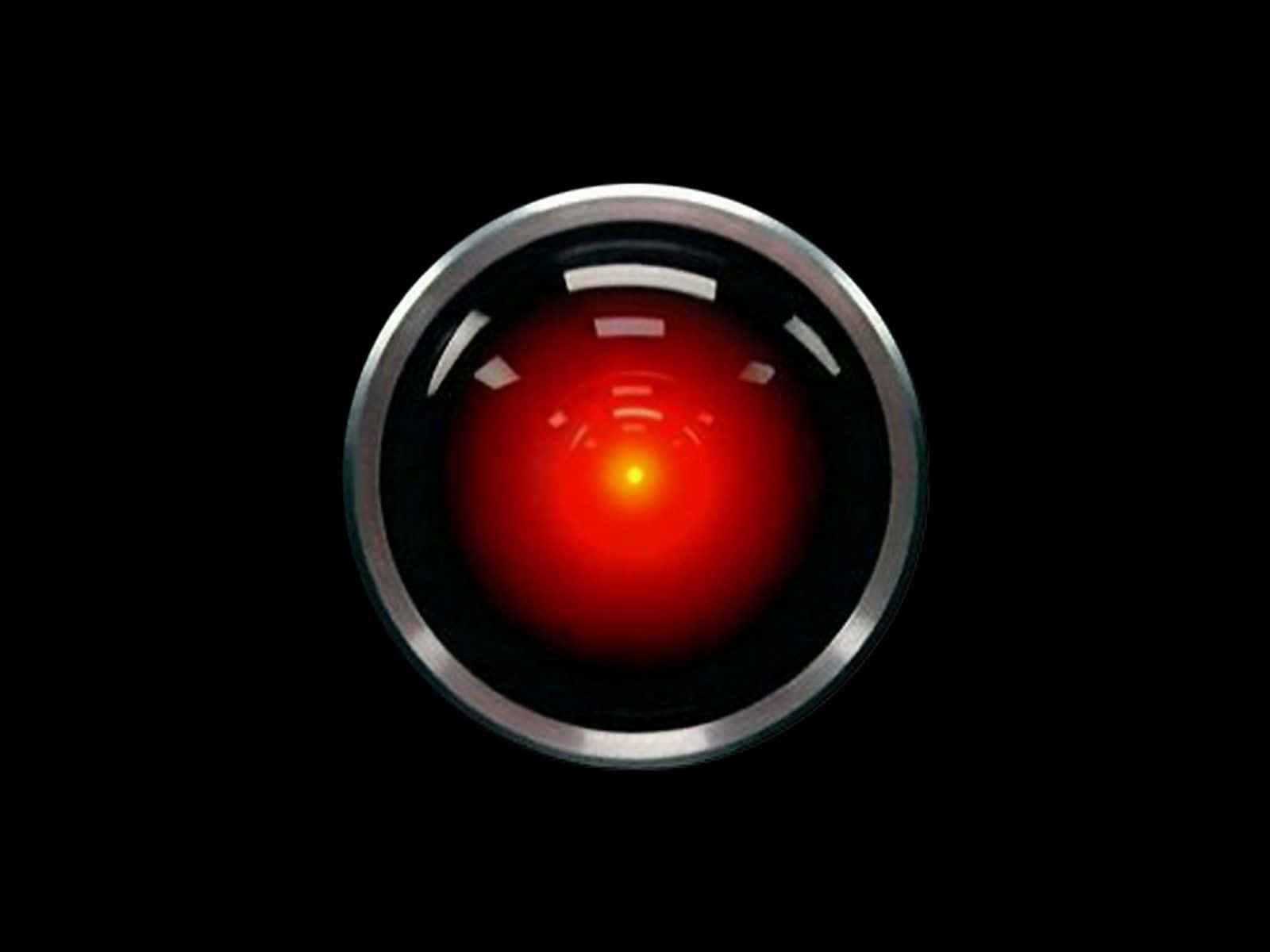 2001 A Space Odyssey, red eye, metallic circular frame, HD Desktop Wallpaper
