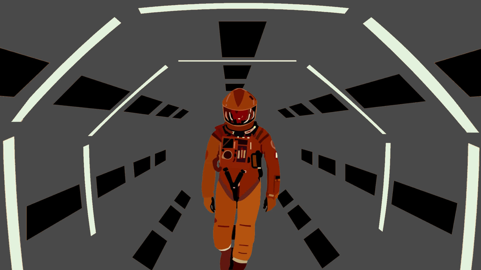 2001 A Space Odyssey, monolith, astronaut, Full HD Desktop Wallpaper