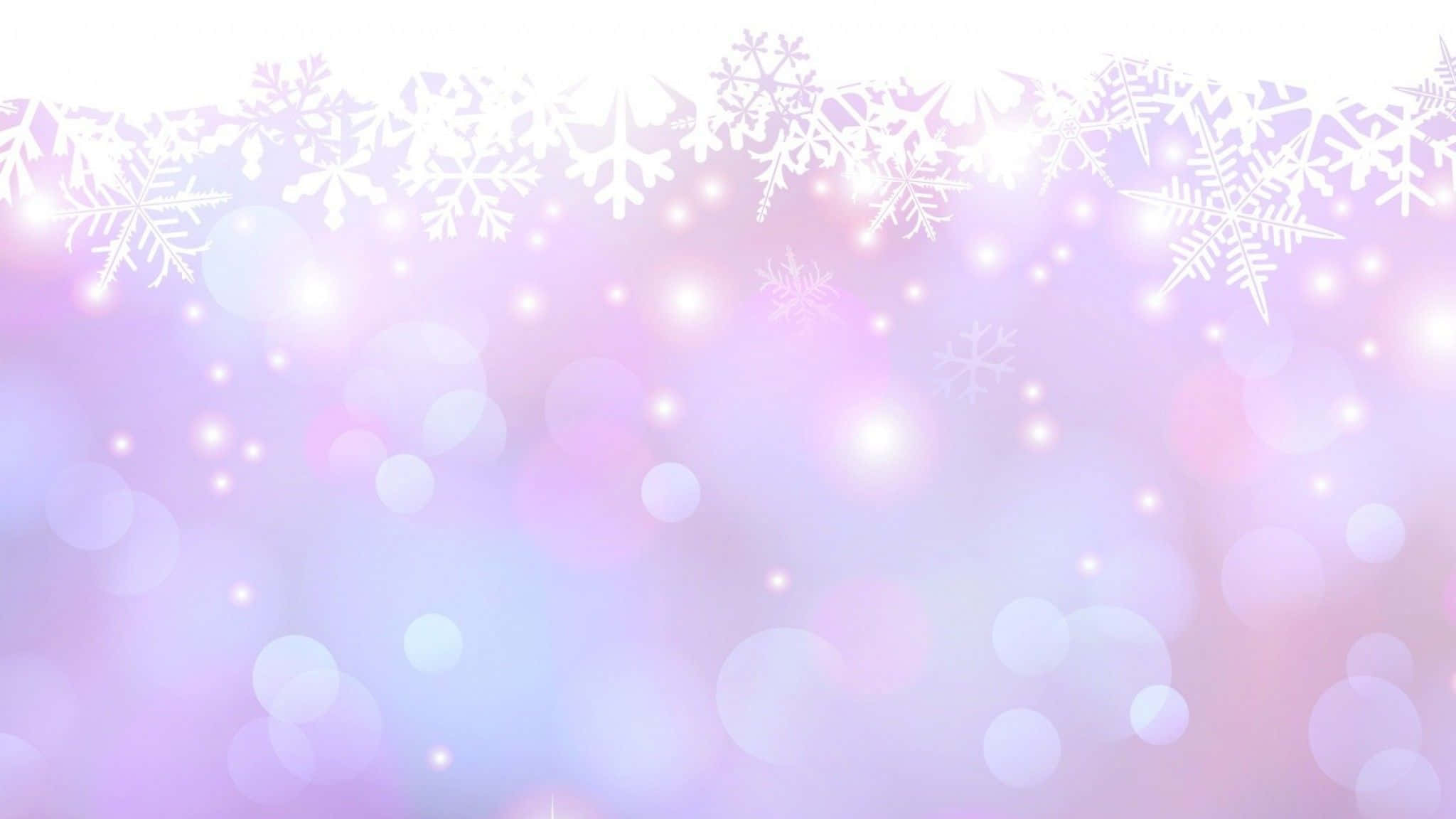 2048x1152 aesthetic, pastel gradient, white snowflake cutouts, Full HD Desktop Wallpaper