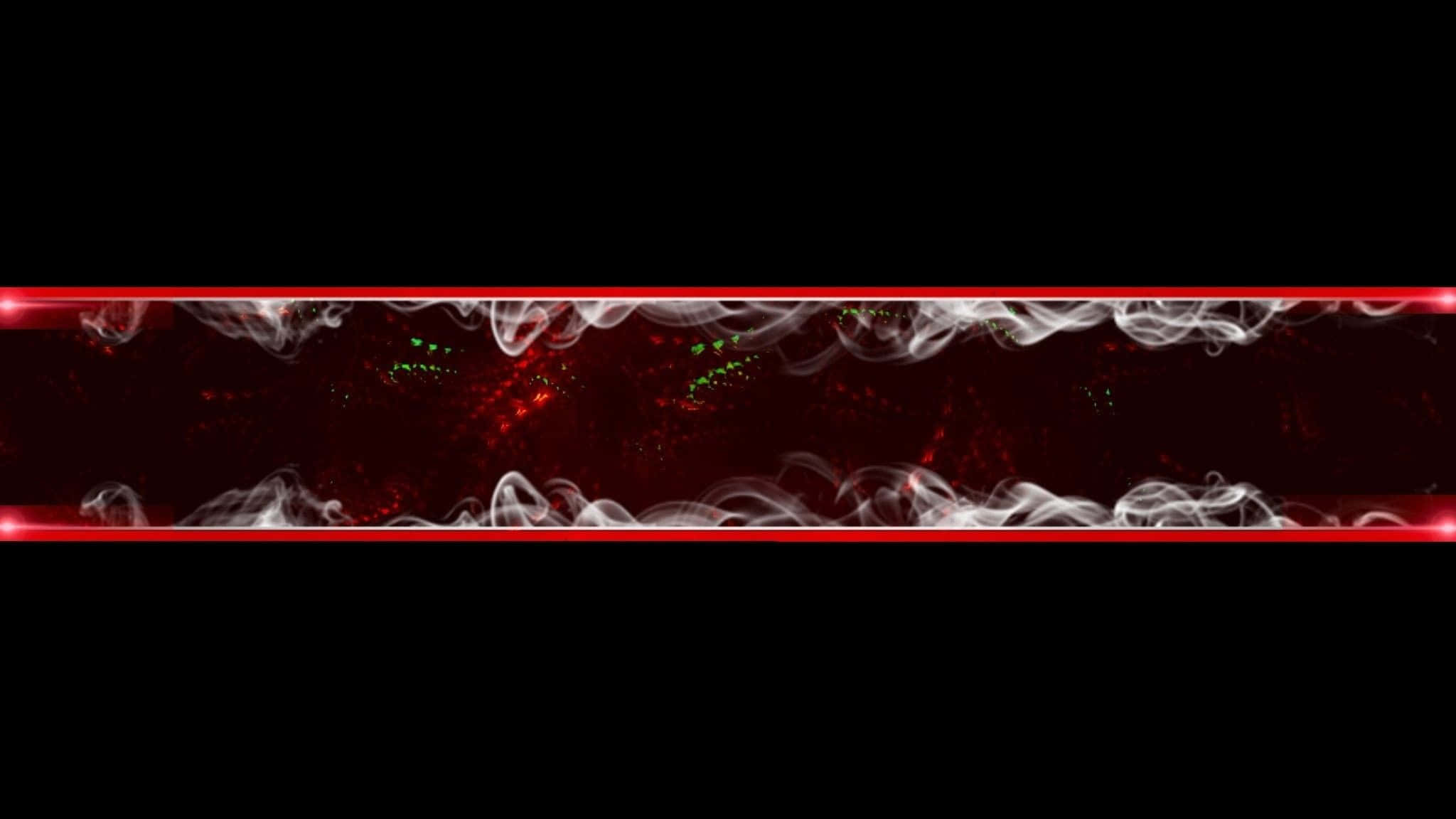 2048x1152 banner, red-lit band, swirling white smoke, Full HD Desktop Wallpaper
