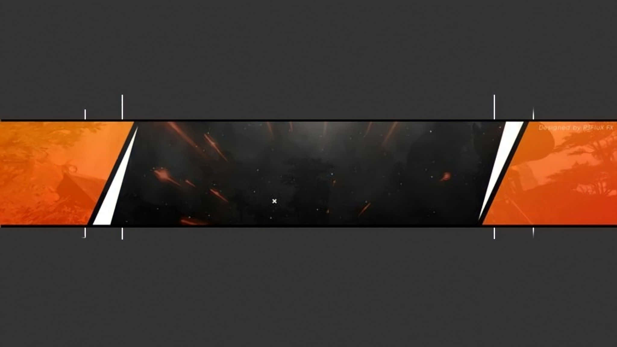 black background, fiery orange streaks, black void, Full HD Desktop Wallpaper