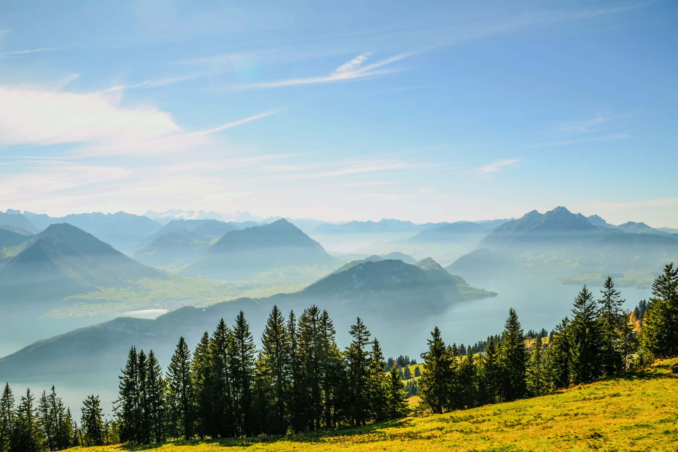 2160x1440, mountain vista, misty valleys, Full HD Desktop Wallpaper