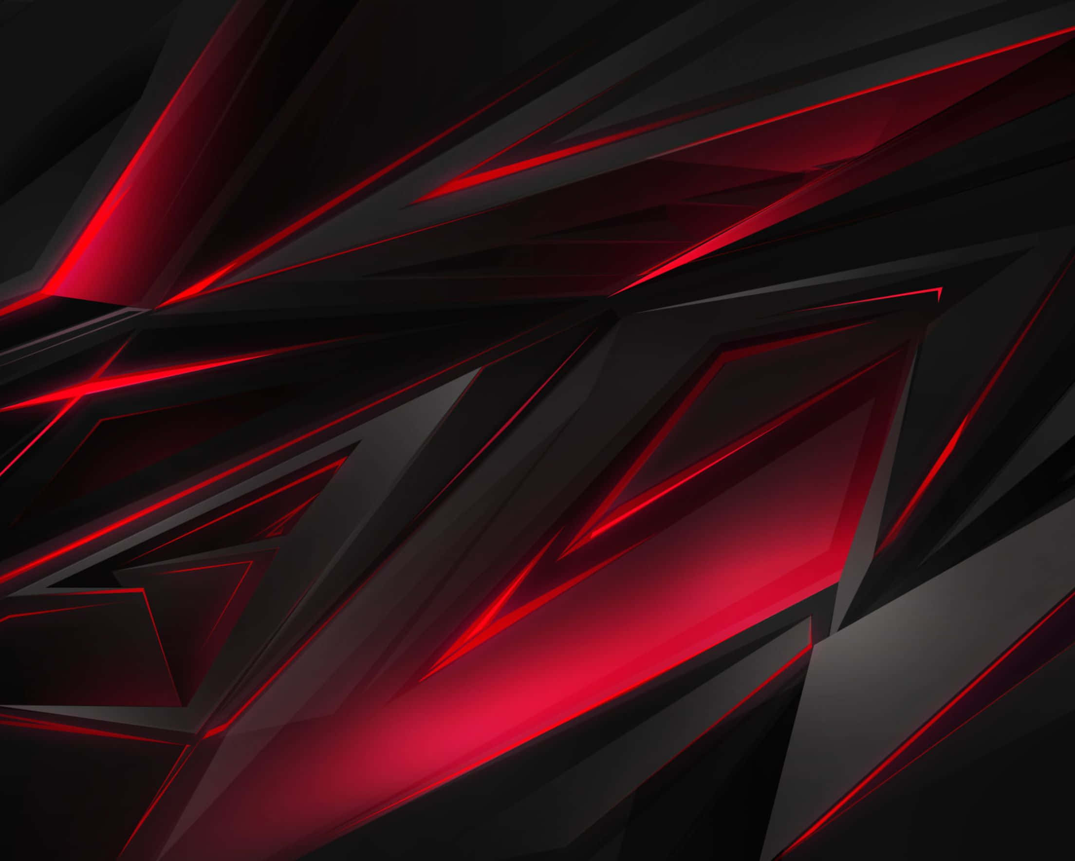 2208x1768, vibrant red glowing lines, sleek black geometric abstract pattern, Full HD Desktop Wallpaper