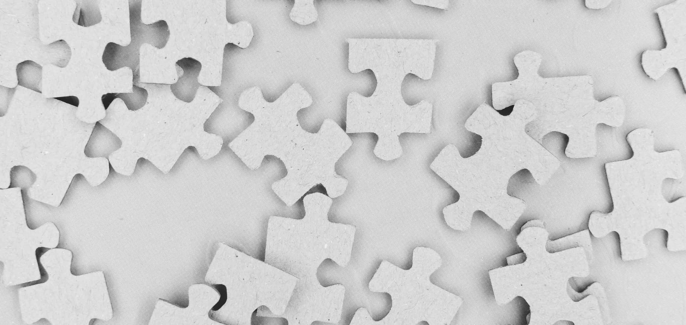 2280x1080, light gray surface, white puzzle pieces, Full HD Desktop Wallpaper