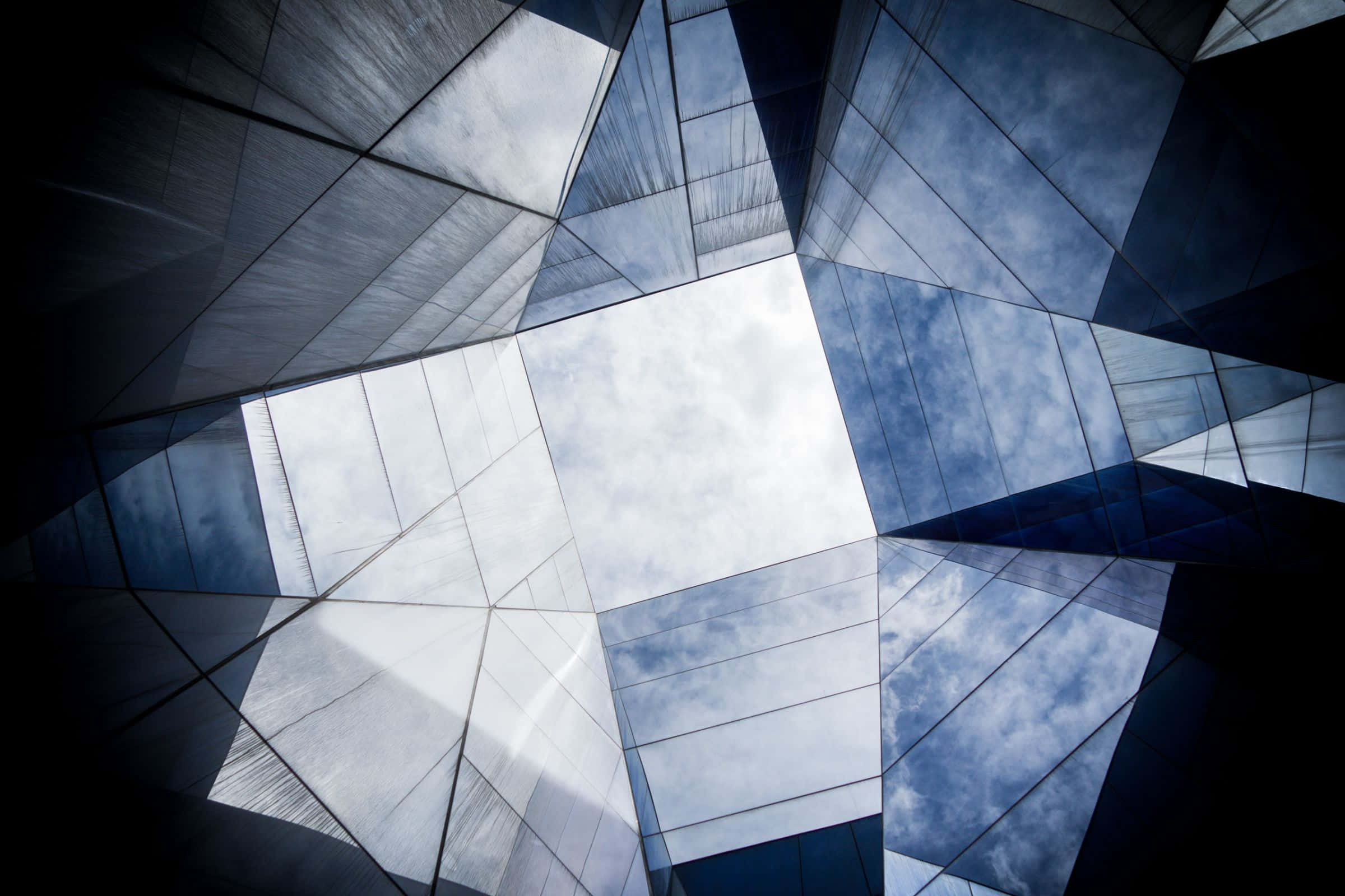 2400x1600, blue and white glass, modern glass building, Full HD Desktop Wallpaper