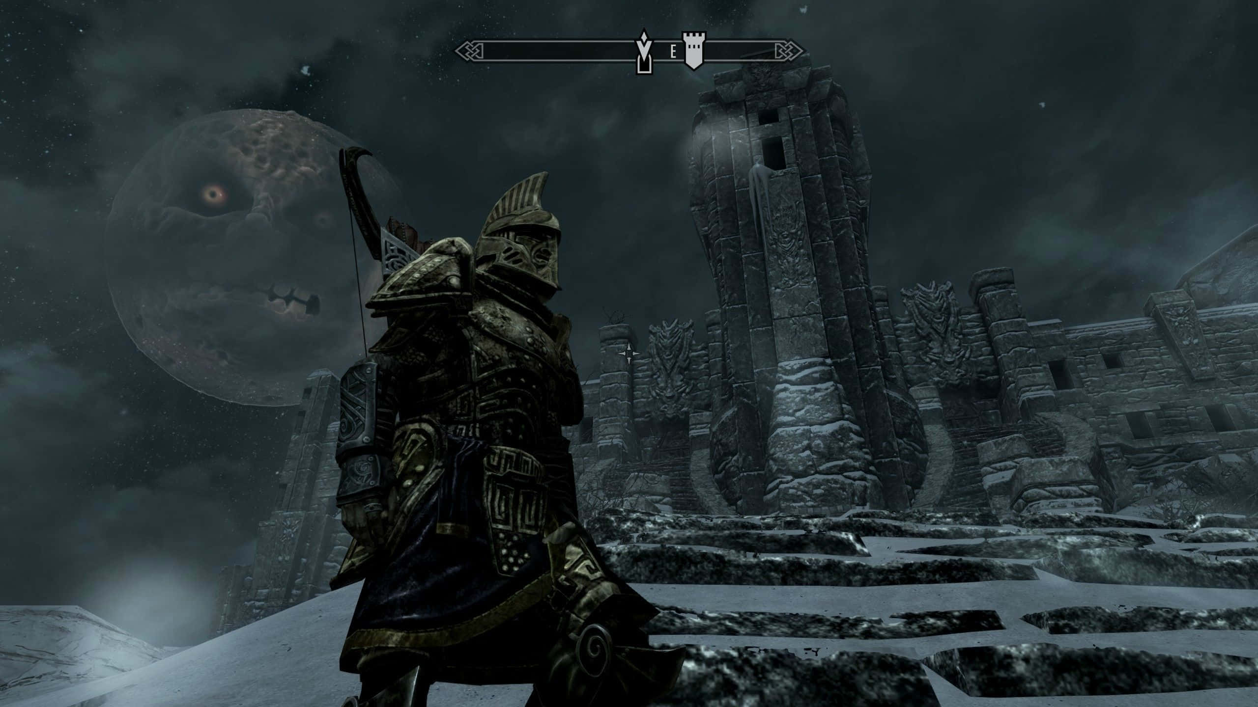 2560 x 1440, Skyrim, armored knight, 2K Desktop Wallpaper