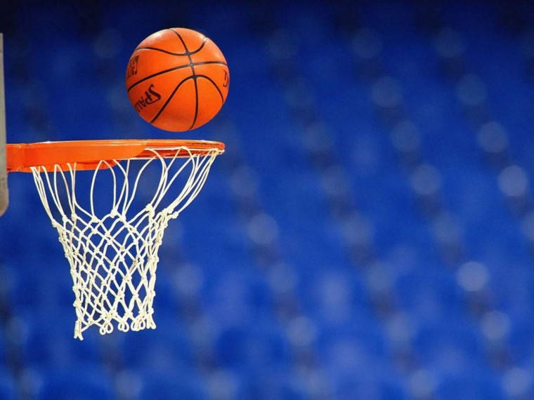 basketball, orange basketball, white net, SD Desktop Wallpaper