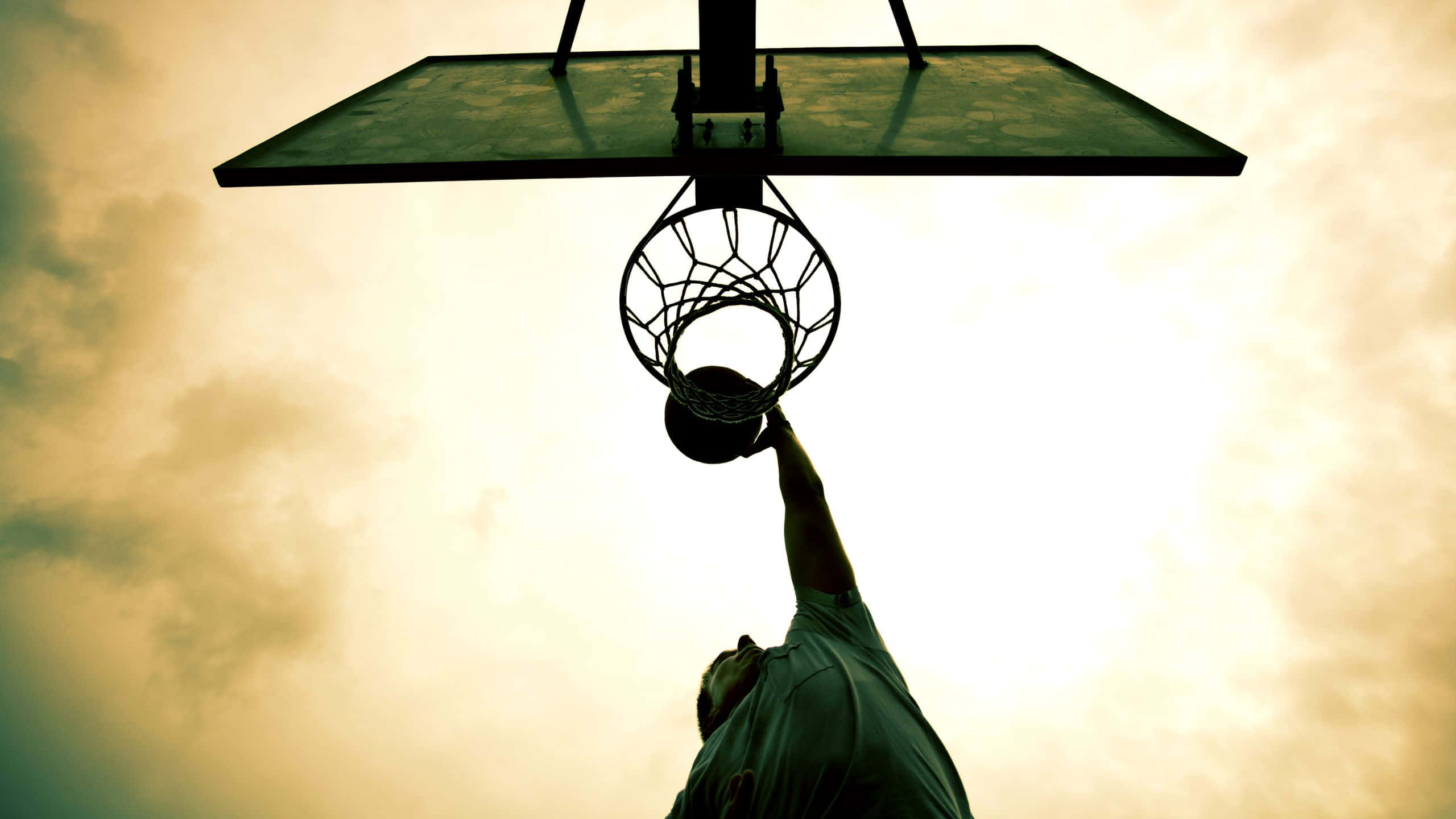 2560x1440, basketball, silhouette, 2K Desktop Wallpaper