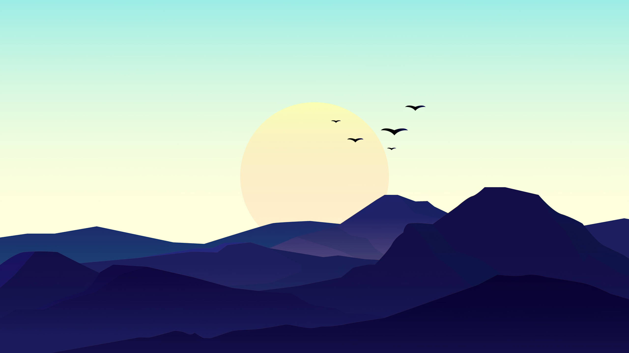 2560x1440, nature, sunrise, 2K Desktop Wallpaper