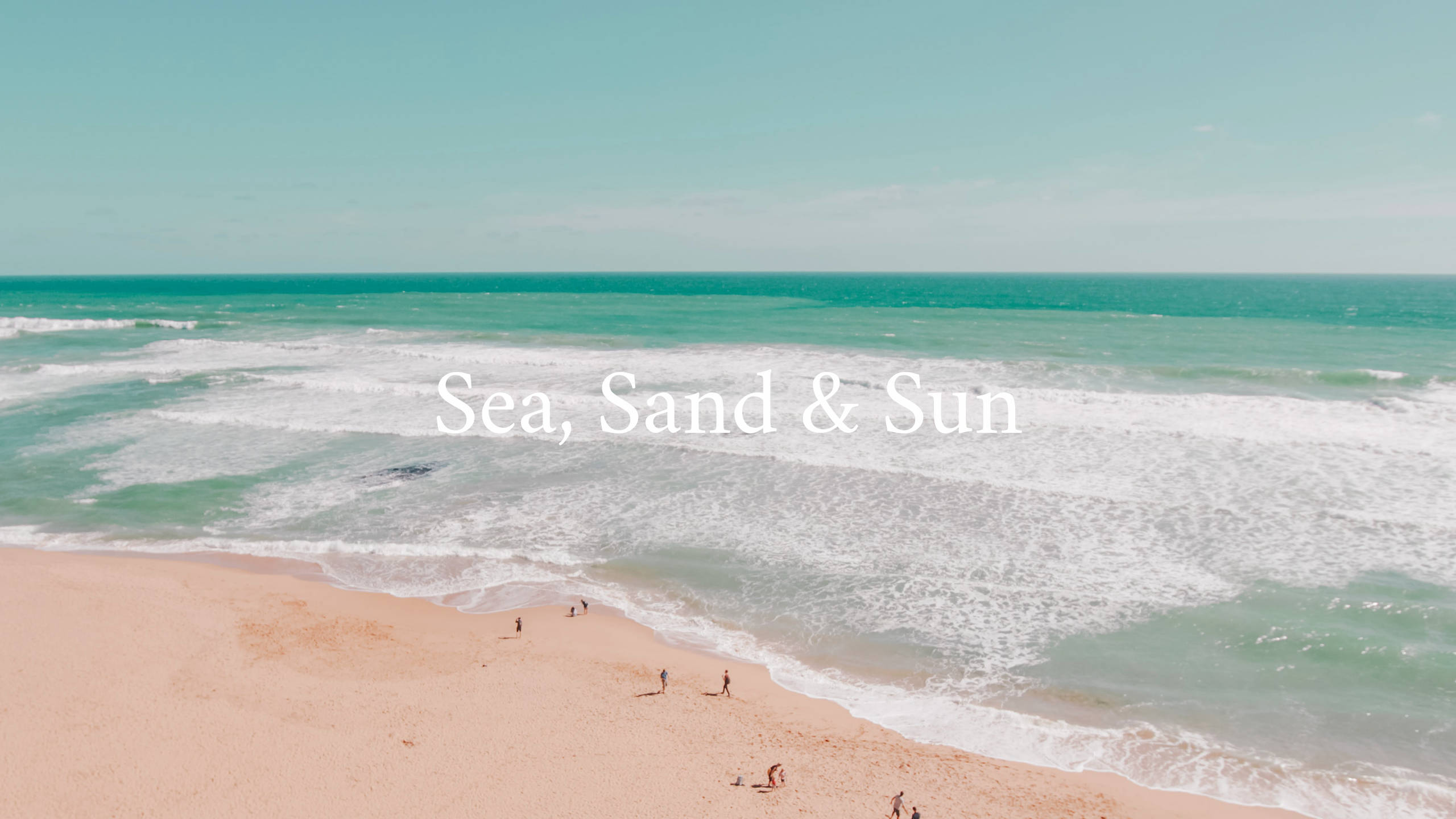 2560x1440, summer, turquoise ocean, 2K Desktop Wallpaper