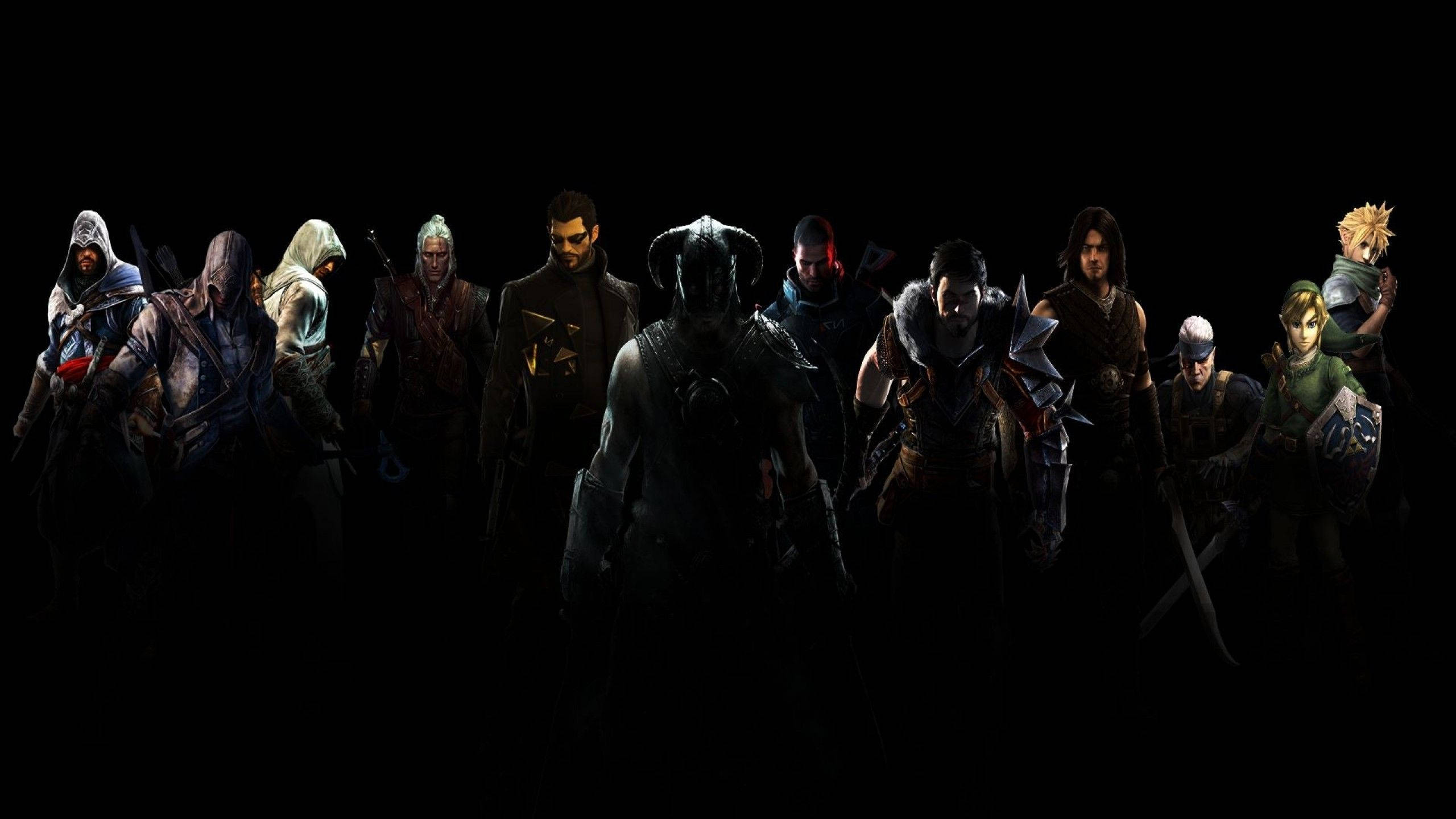2560x1440, fantasy warriors, assassins, 2K Desktop Wallpaper