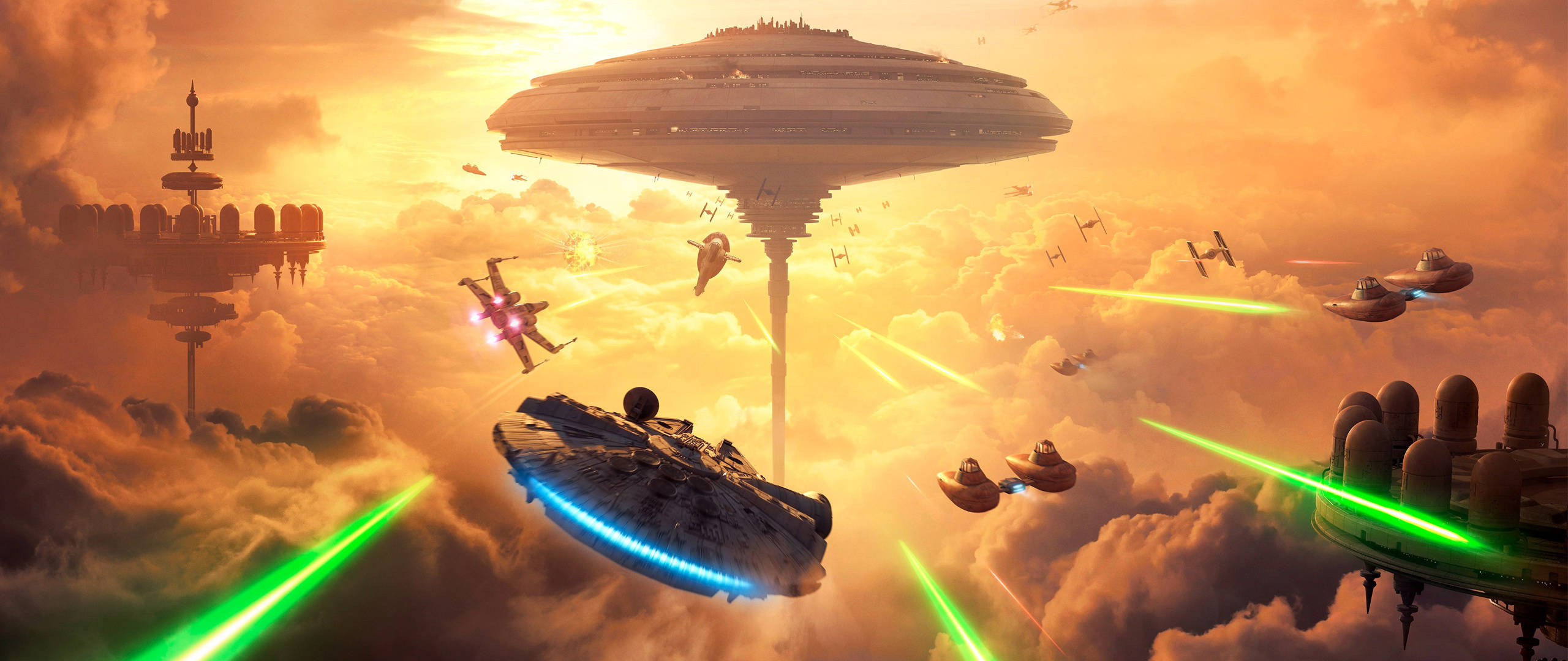 2560x1600, Star Wars, starfighters, 2K Desktop Wallpaper