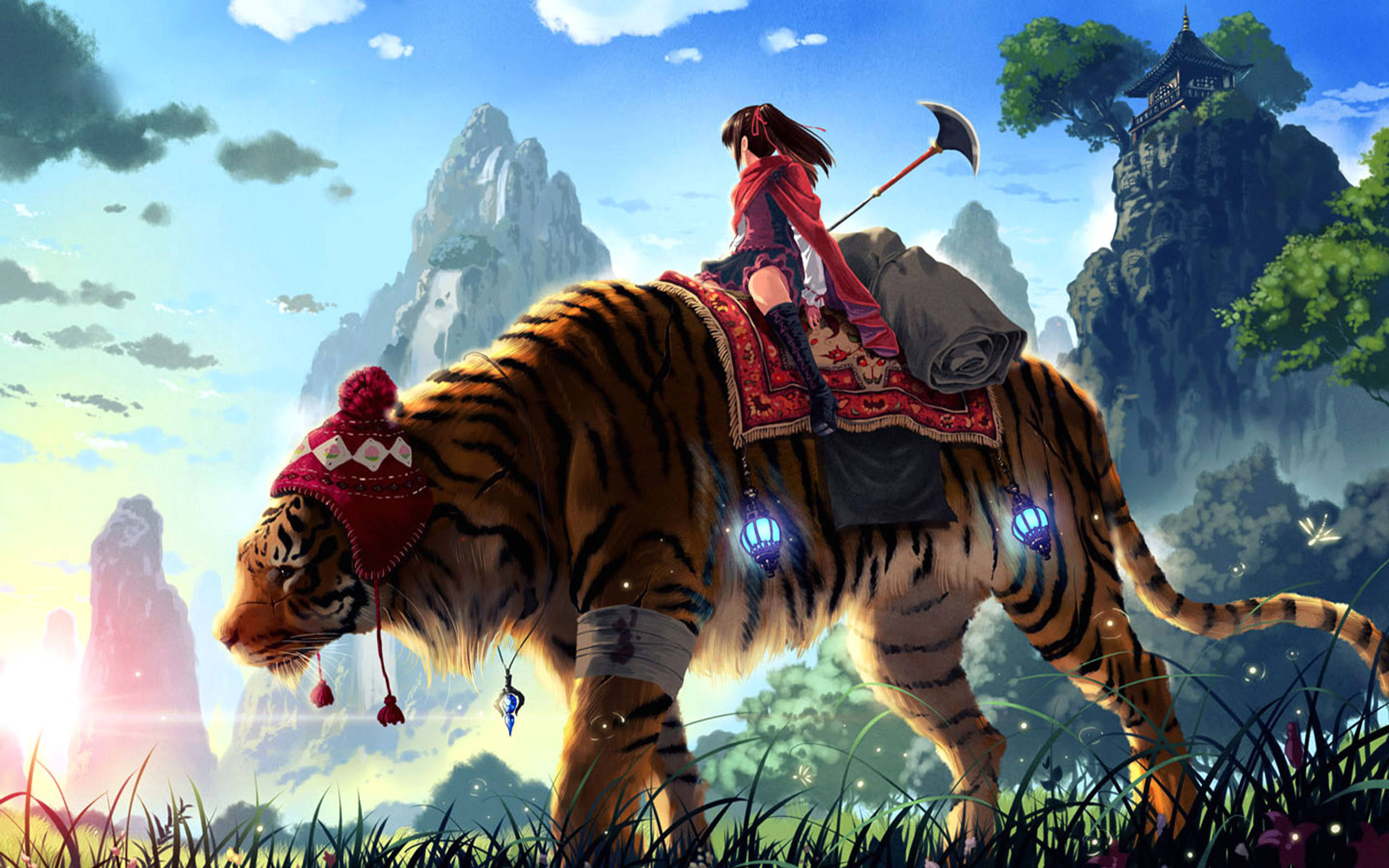 Eastern Fantasy Art, 2560x1600, warrior girl, 2K Desktop Wallpaper