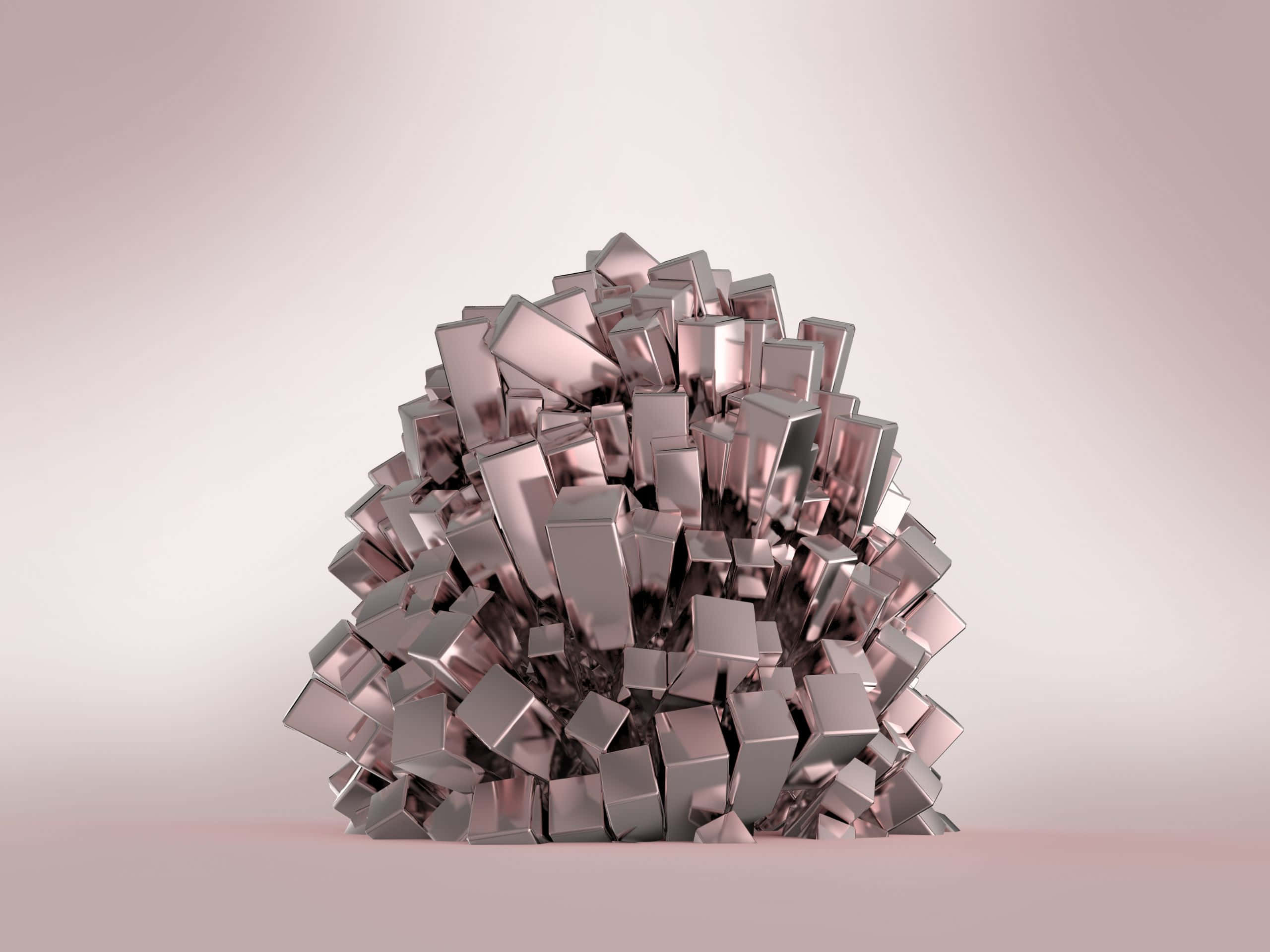 2560x1920, futuristic metallic cube cluster, reflective surfaces, 2K Desktop Wallpaper