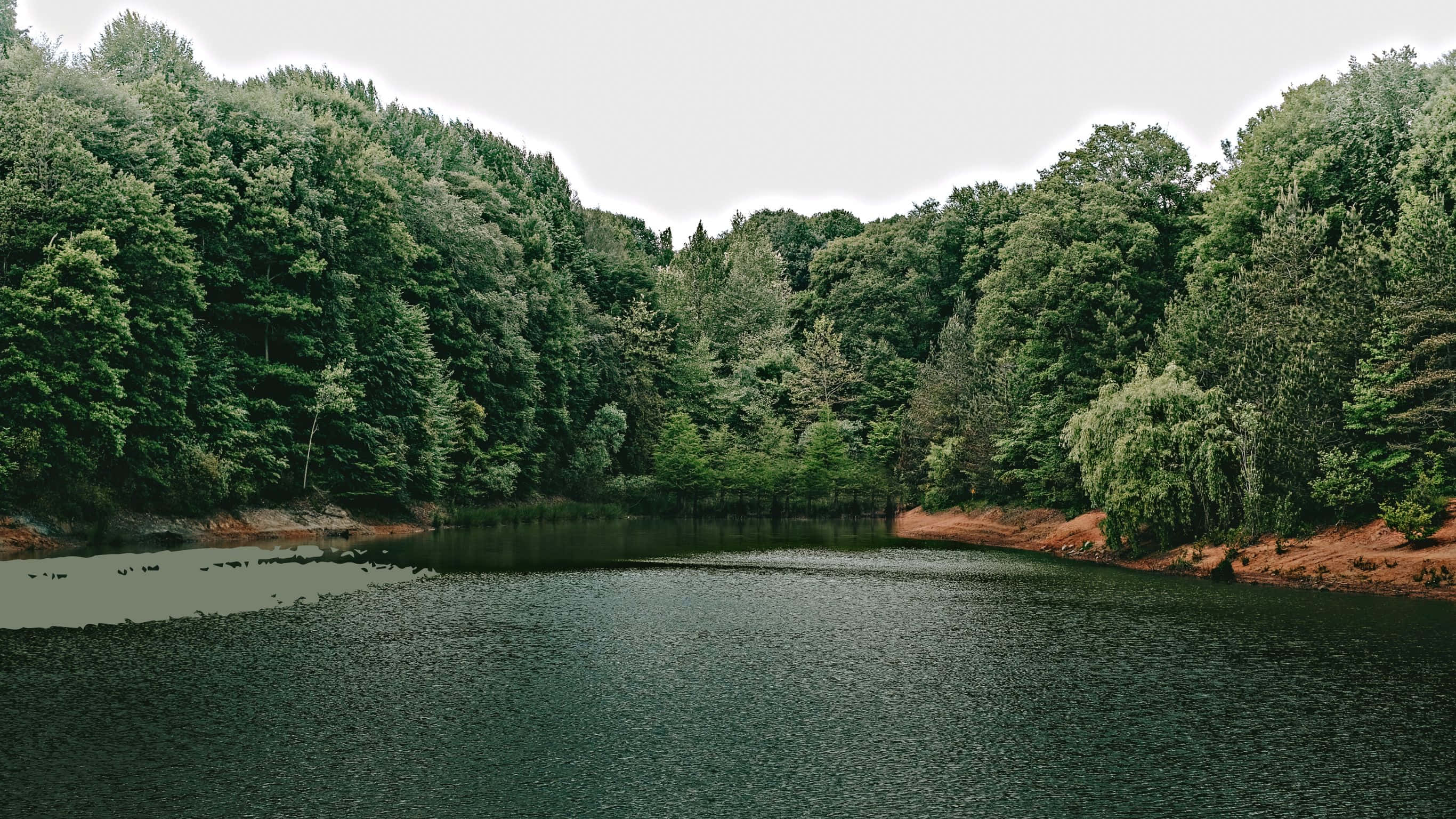 2732x1536, serene lake, dense green forests, 2K Desktop Wallpaper