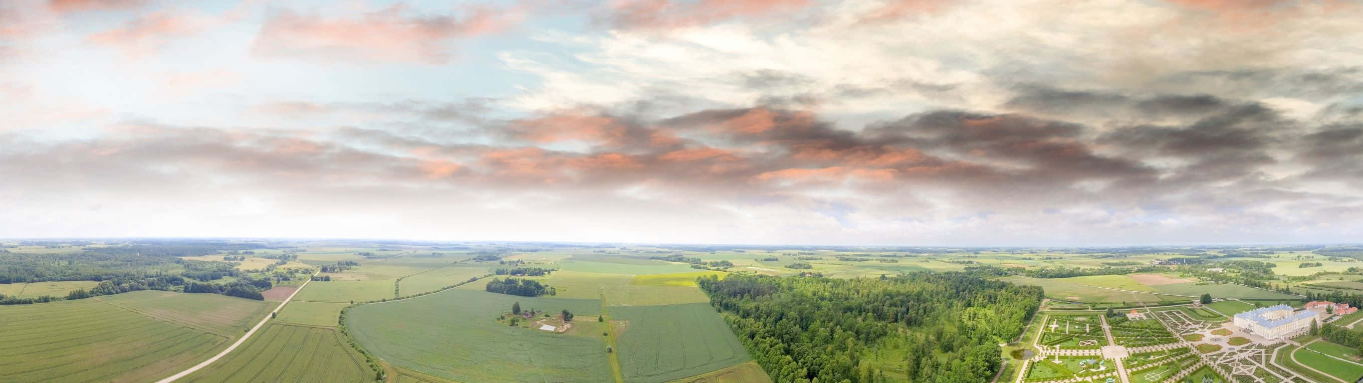 2732x768, sunset, cloudy sky, 2K Desktop Wallpaper