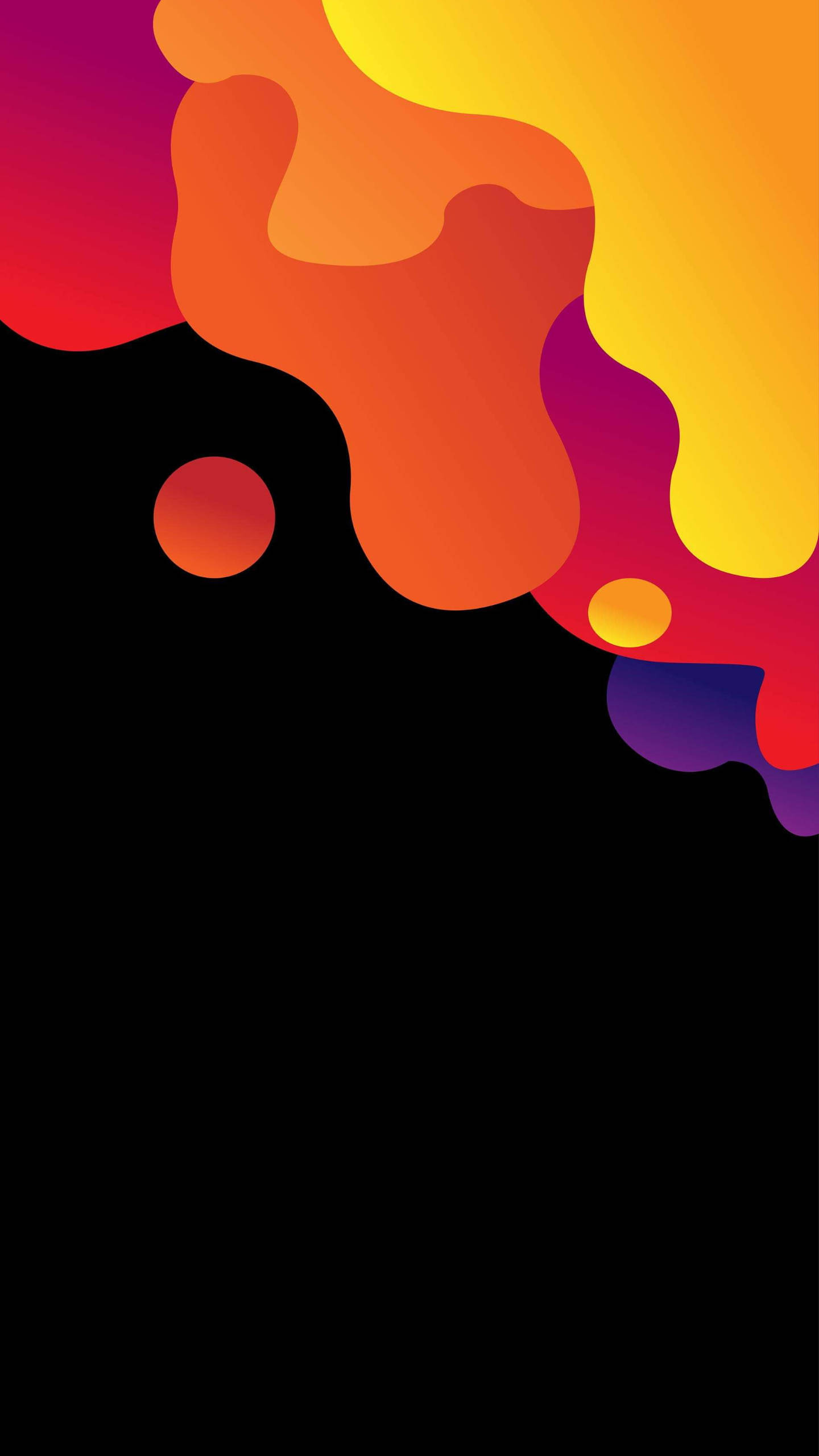 2K AMOLED Display, orange, yellow, 2K Phone Wallpaper