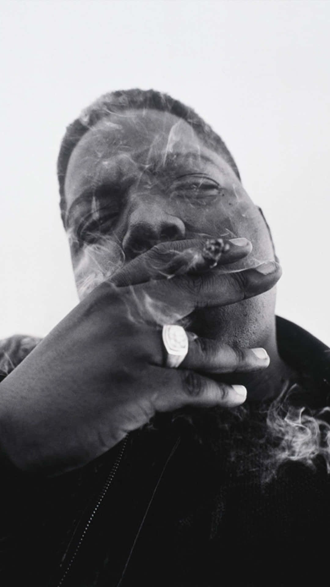 2pac, Biggie, black and white portrait, Full HD Phone Wallpaper
