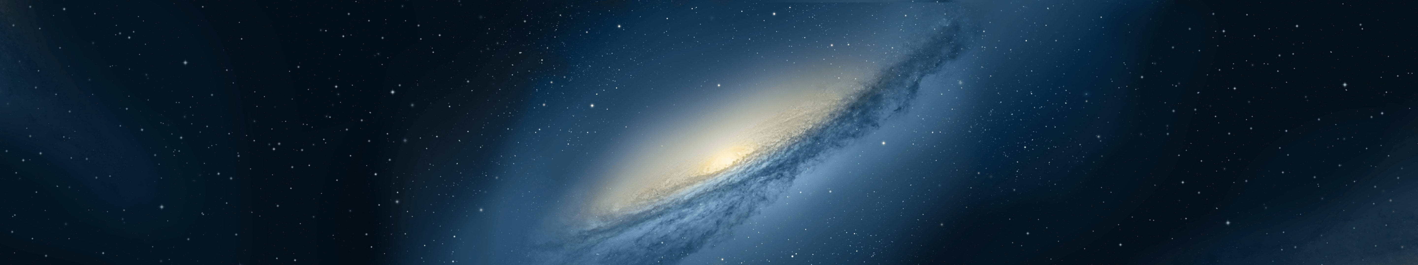 3 Monitor, galaxy, spiral galaxy, 5K Desktop Wallpaper