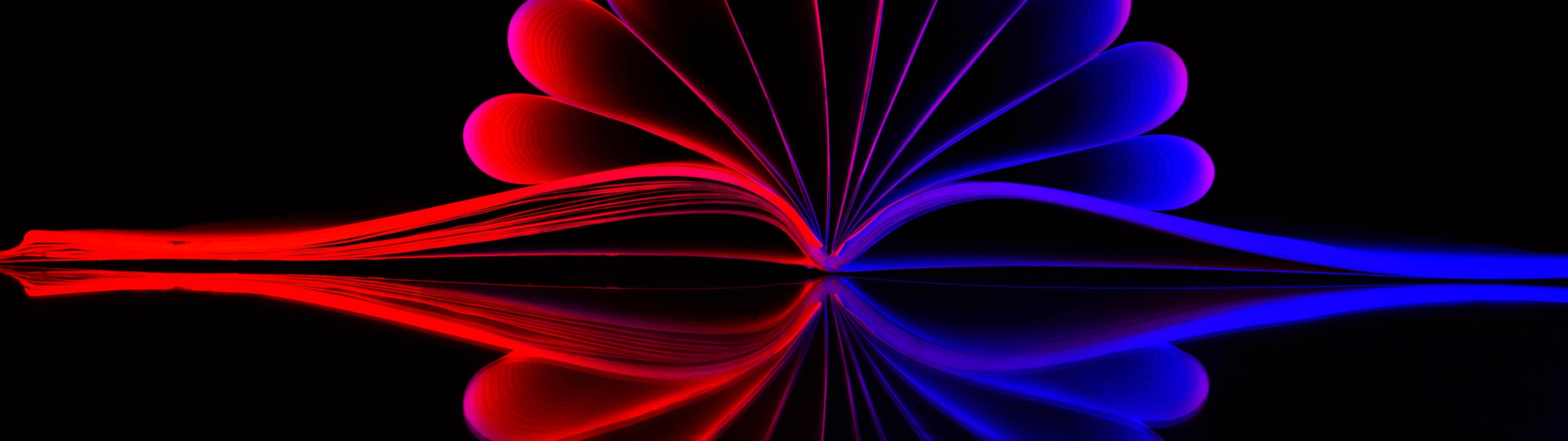 blue, black, red, 4K Desktop Wallpaper