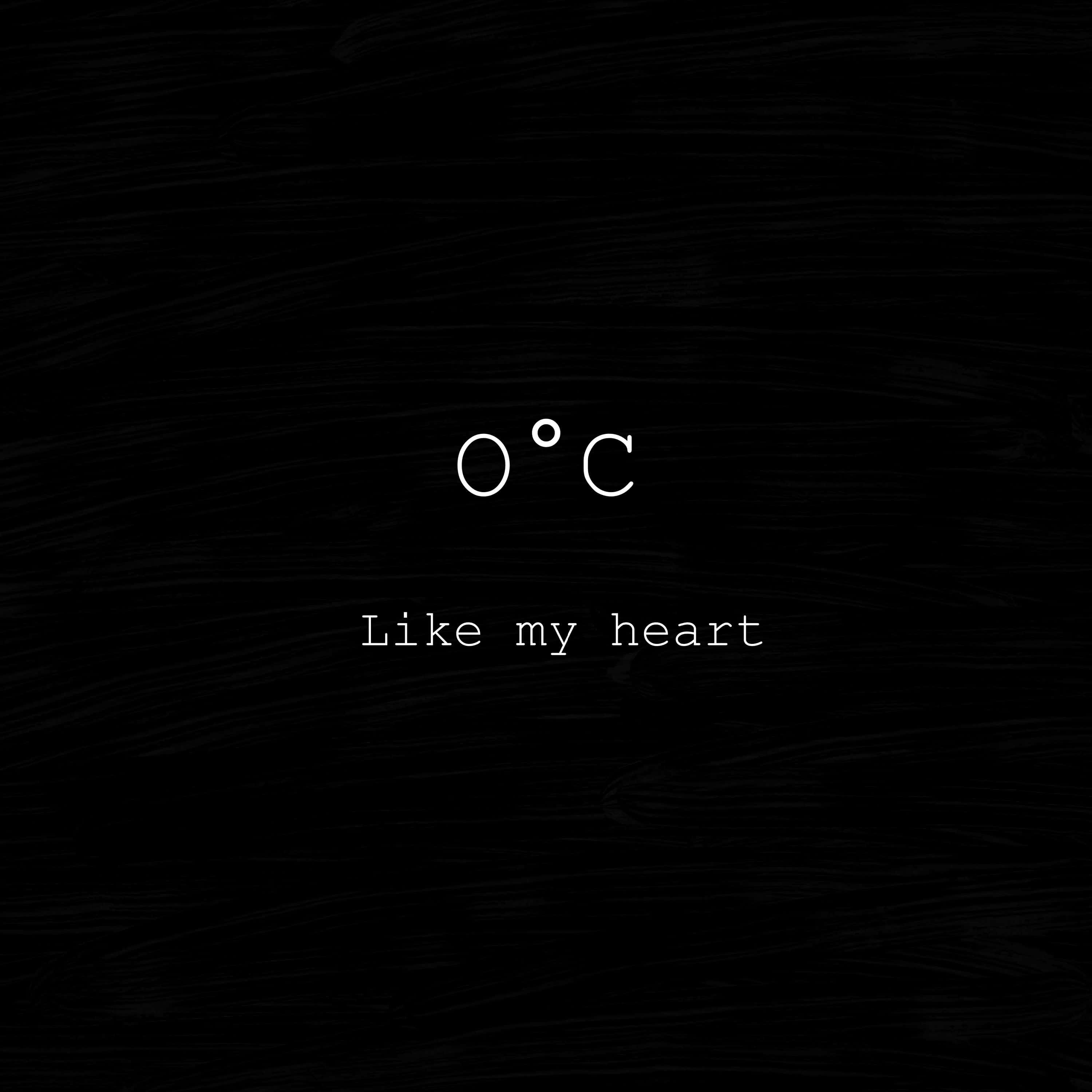 3000x3000, white minimalist text, 0°C, 2K Desktop Wallpaper