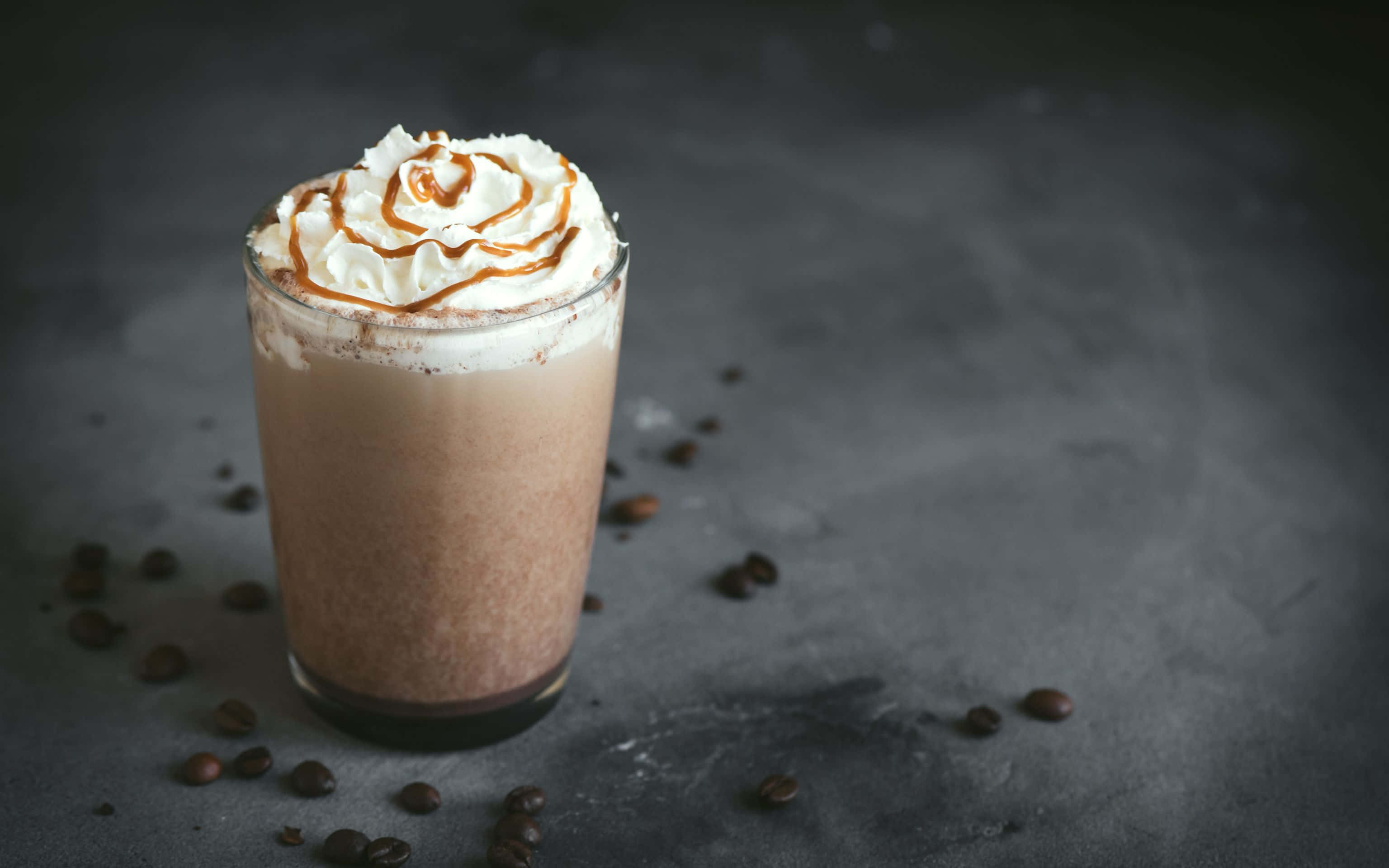 3072x1920, creamy caramel coffee drink, whipped cream, 2K Desktop Wallpaper