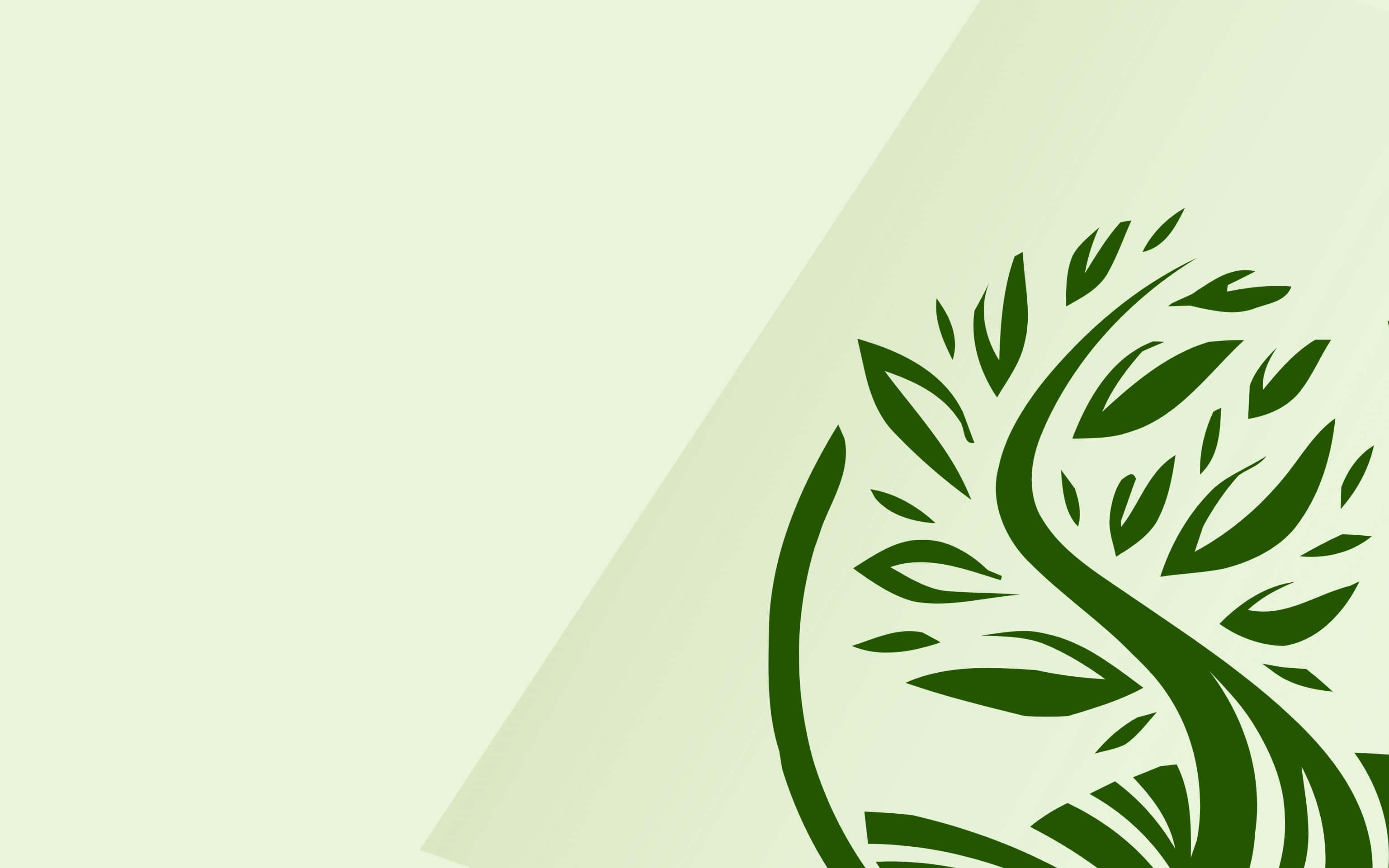 3072x1920, dark green tree, flowing leaves, 2K Desktop Wallpaper